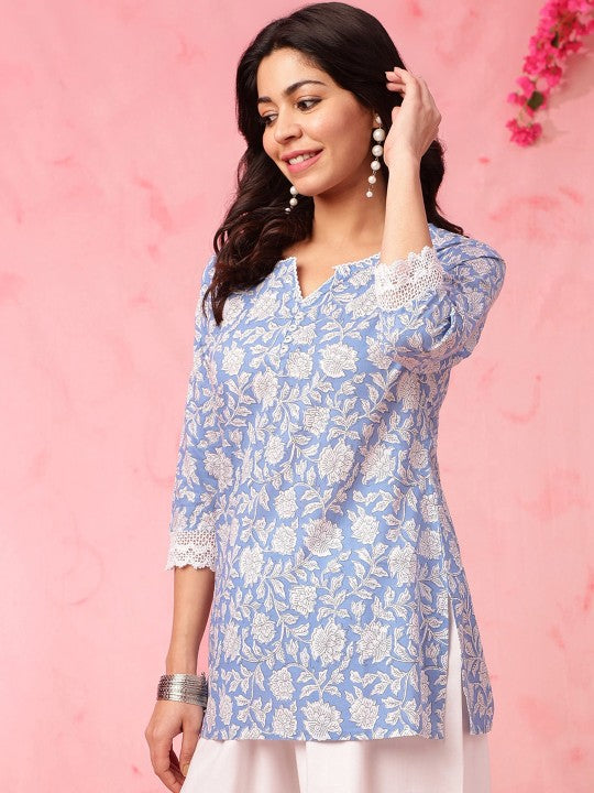 Women printed Rayon top