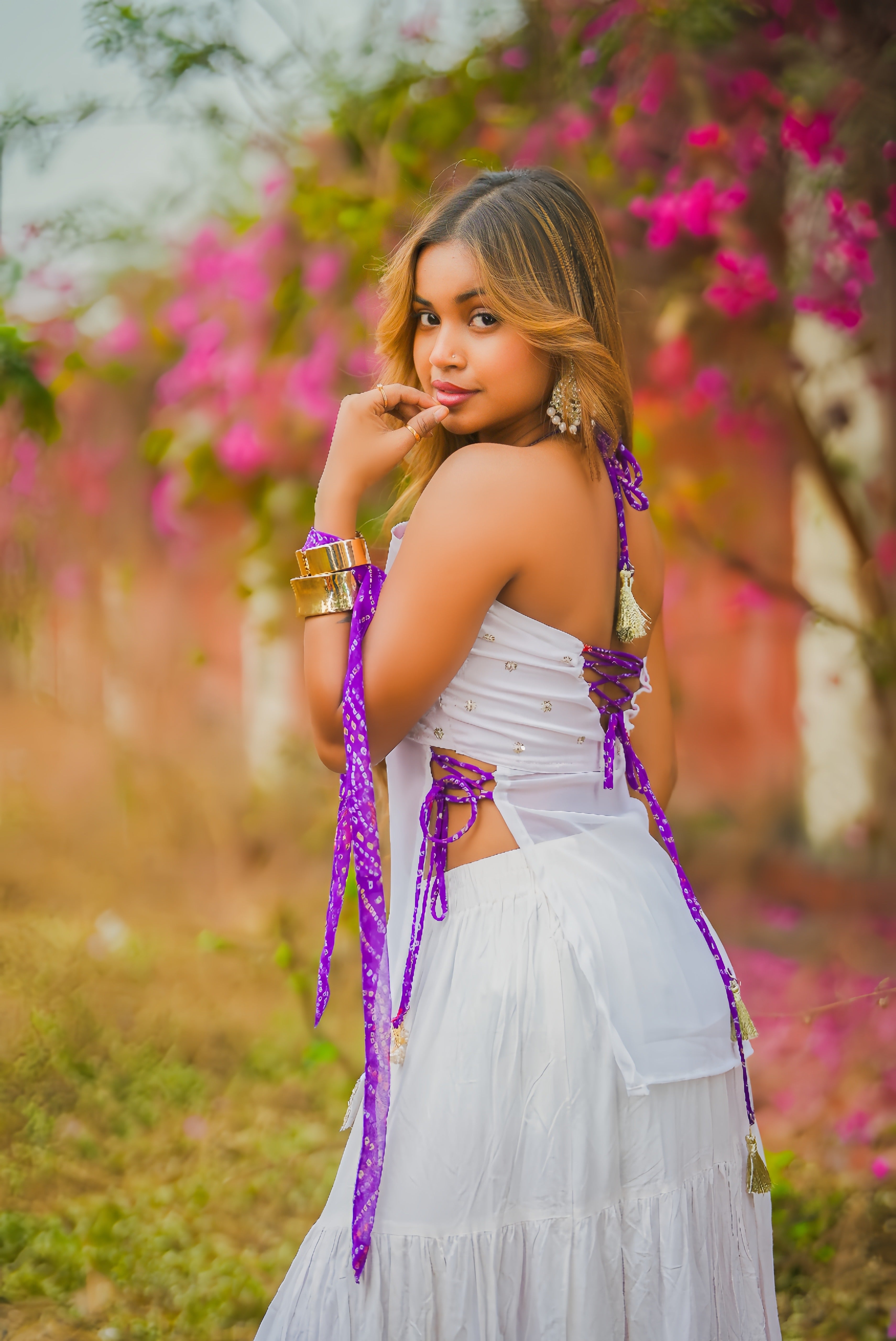 Noor-e-Gulal Halter Neck With Mini Dupatta