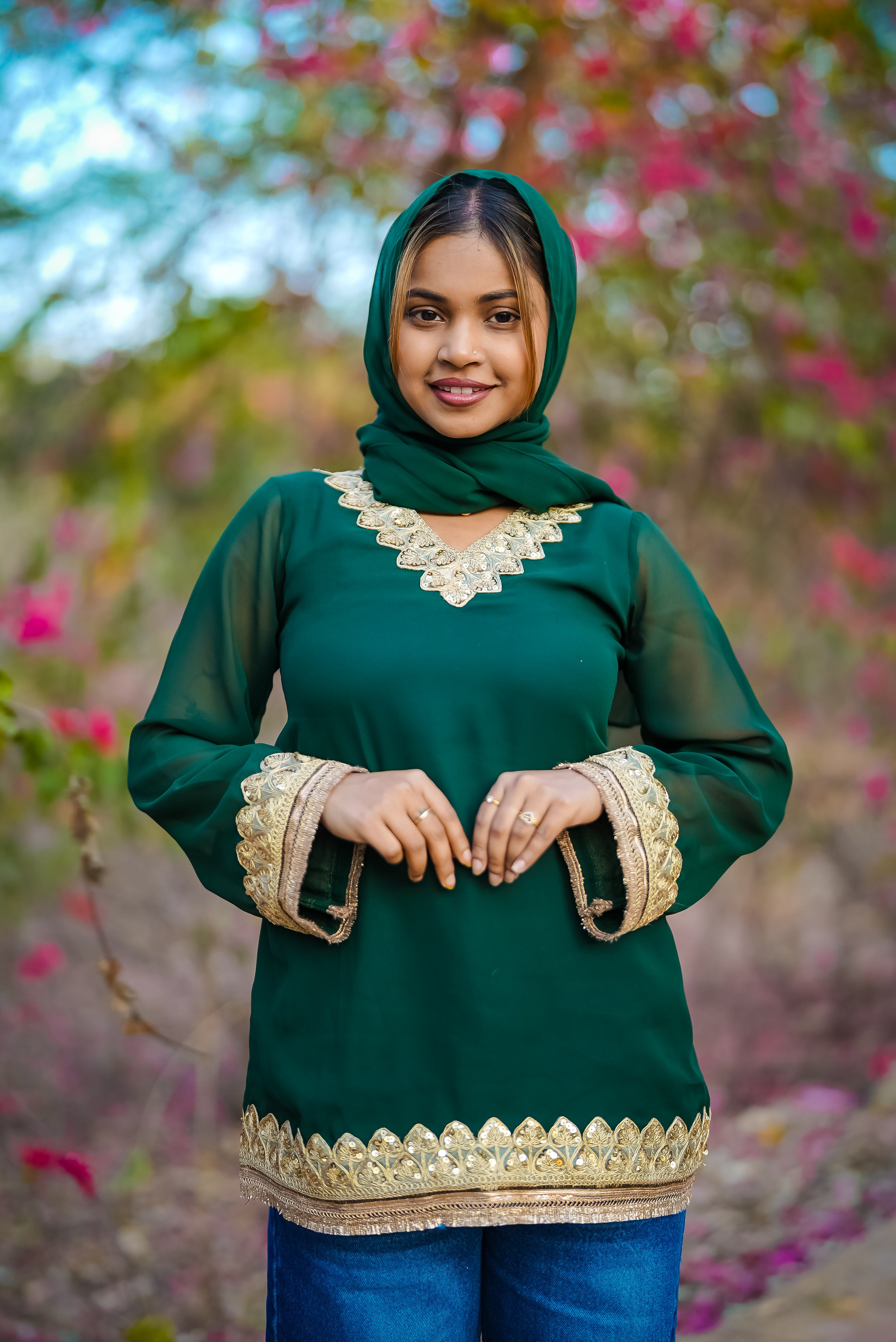 Zoya Kurti With Scarf