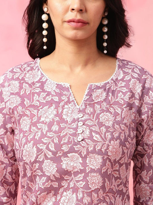 Women printed rayon top