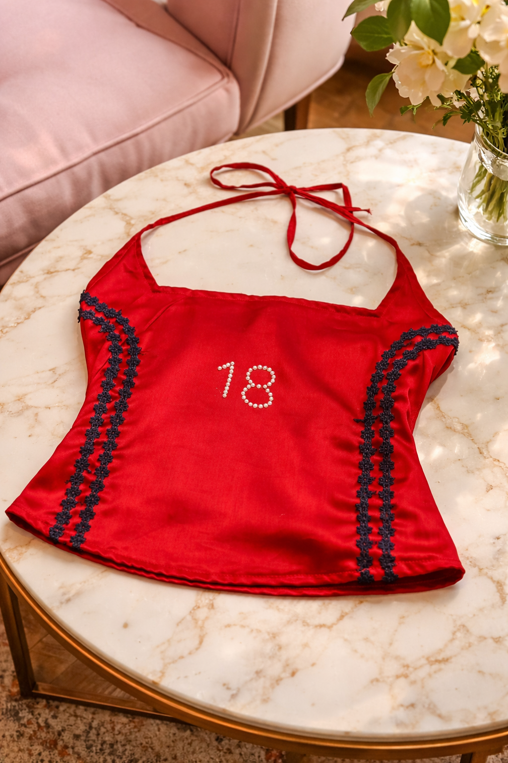 Red Street Cotton Crop Top ❤️