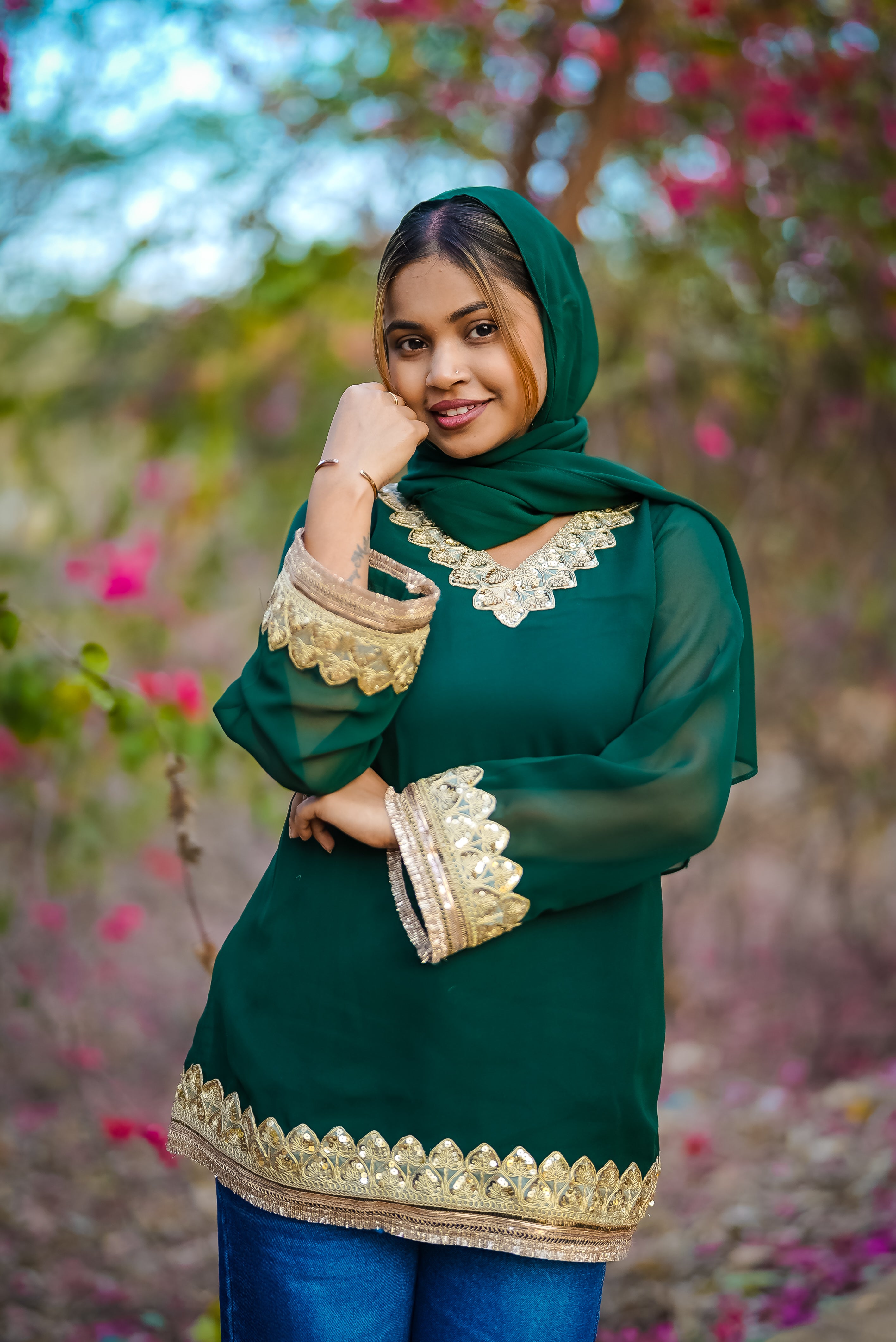 Zoya Kurti With Scarf