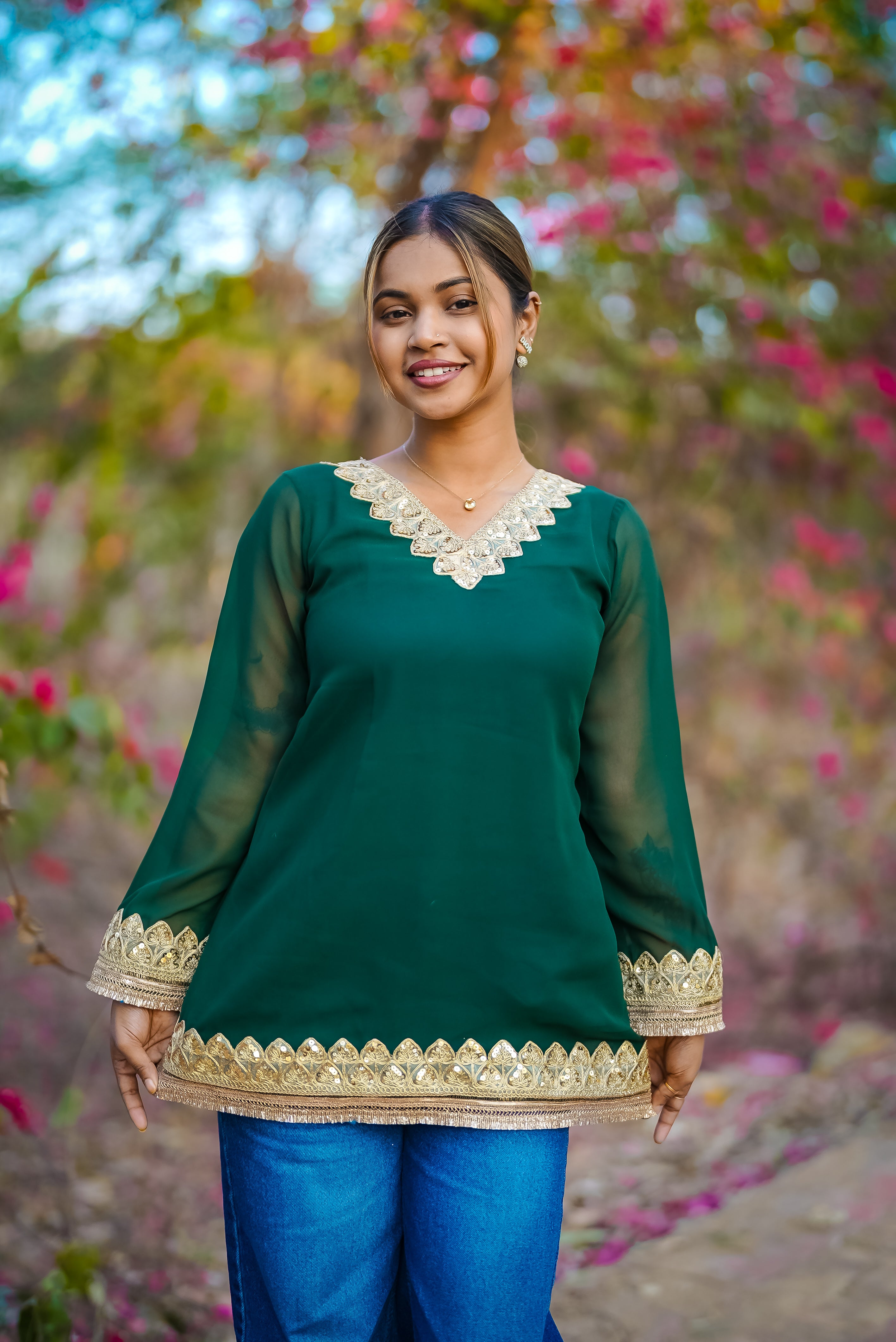 Zoya Kurti With Scarf