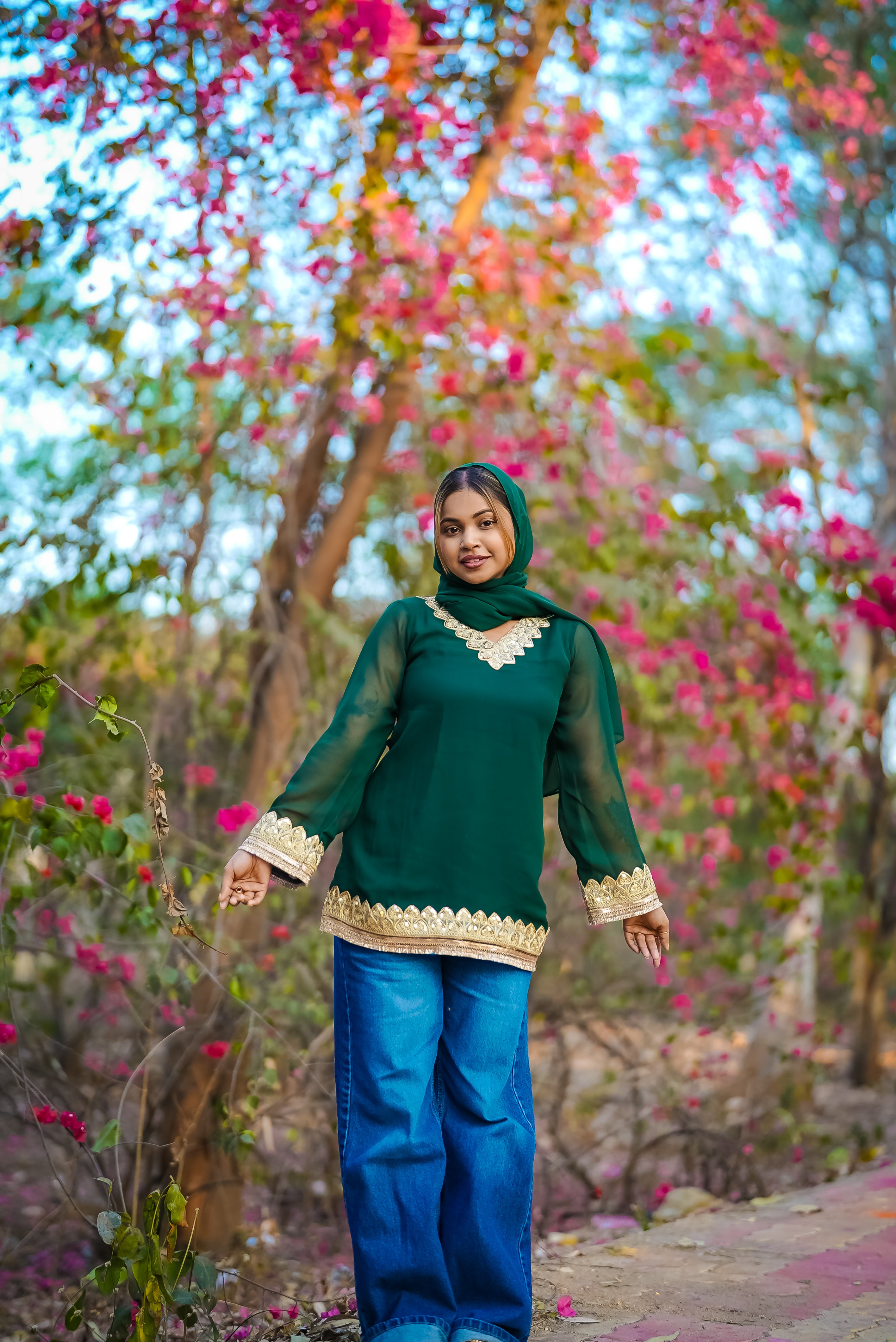 Zoya Kurti With Scarf