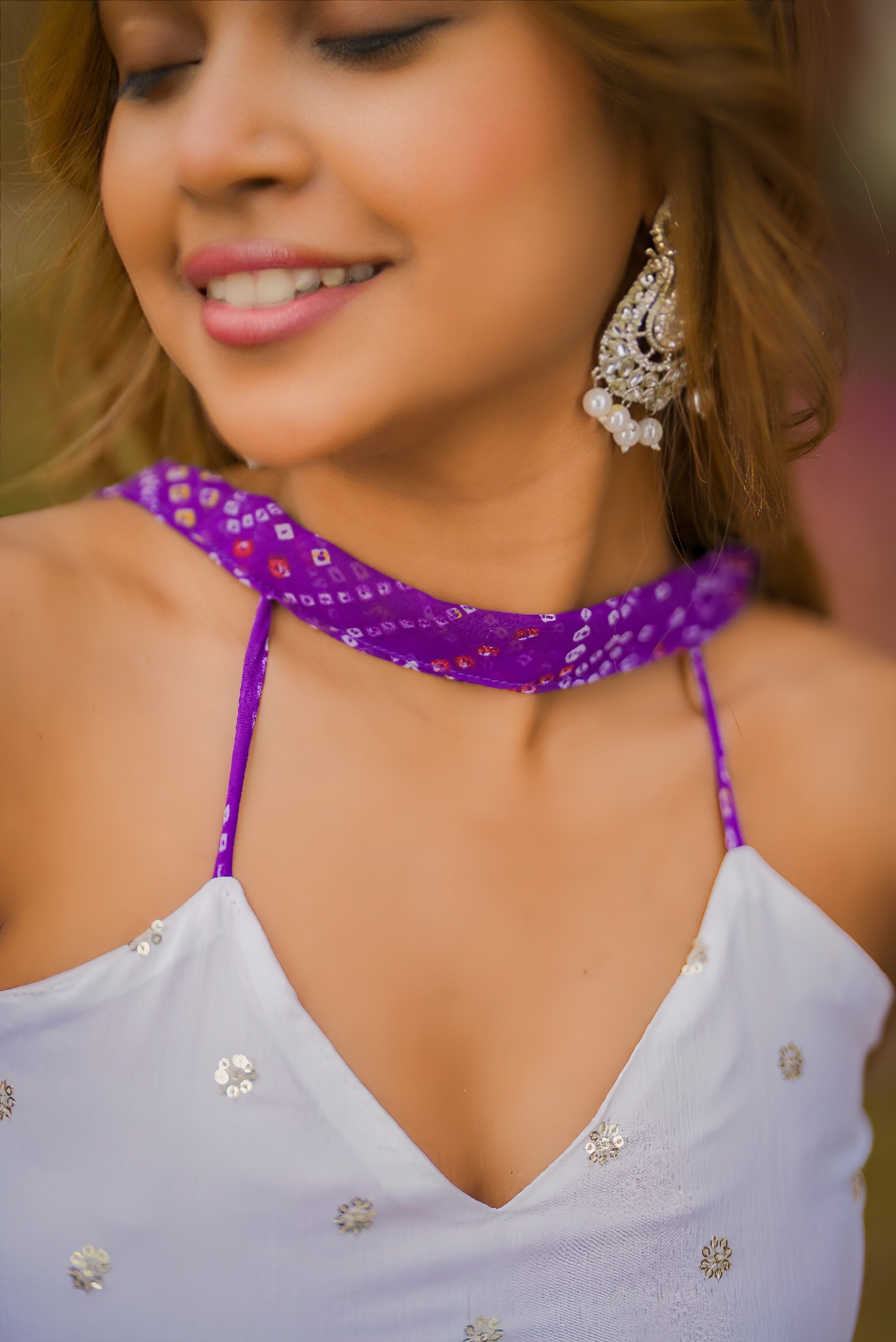 Noor-e-Gulal Halter Neck With Mini Dupatta