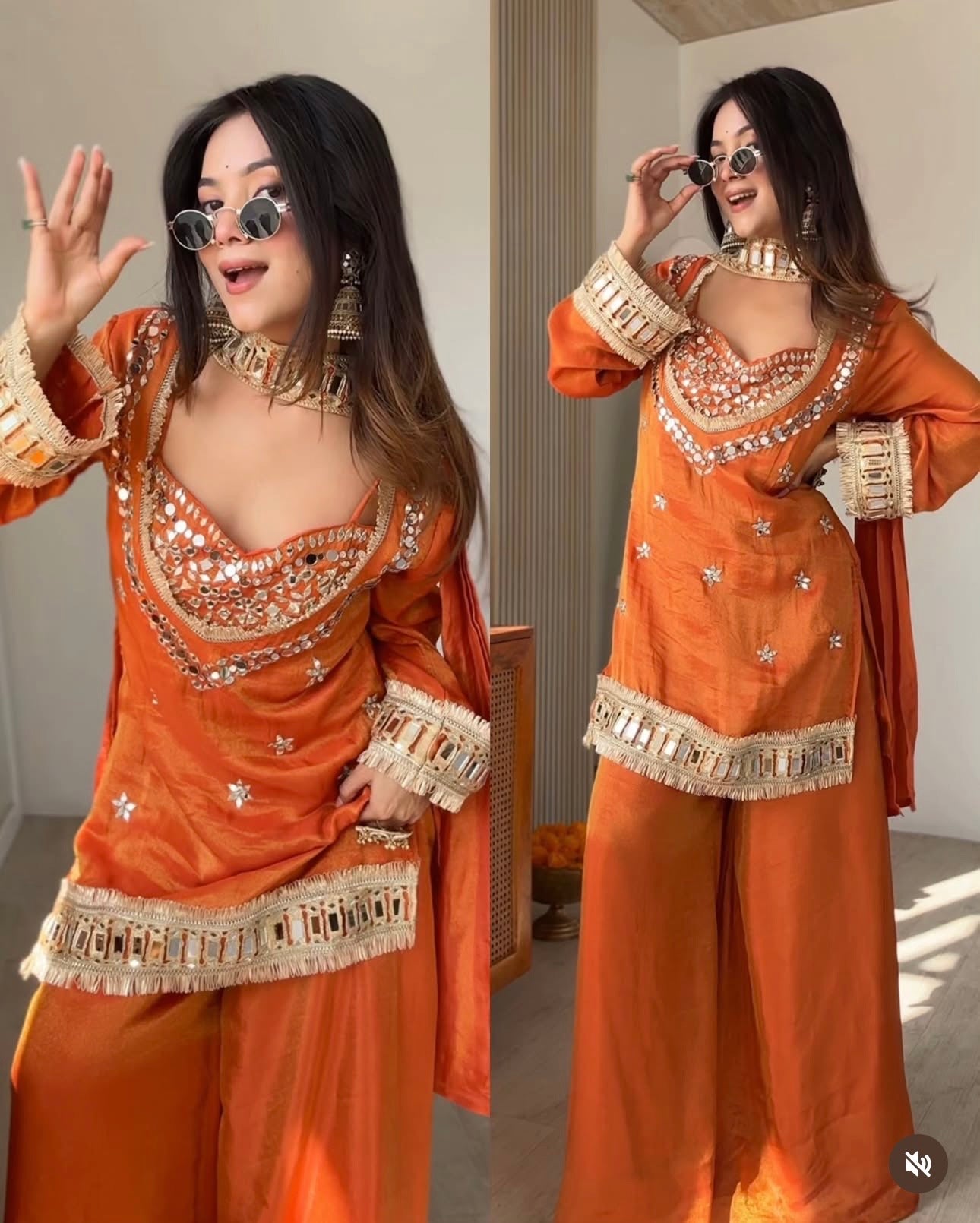 Sahar Mirror Kurta Set
