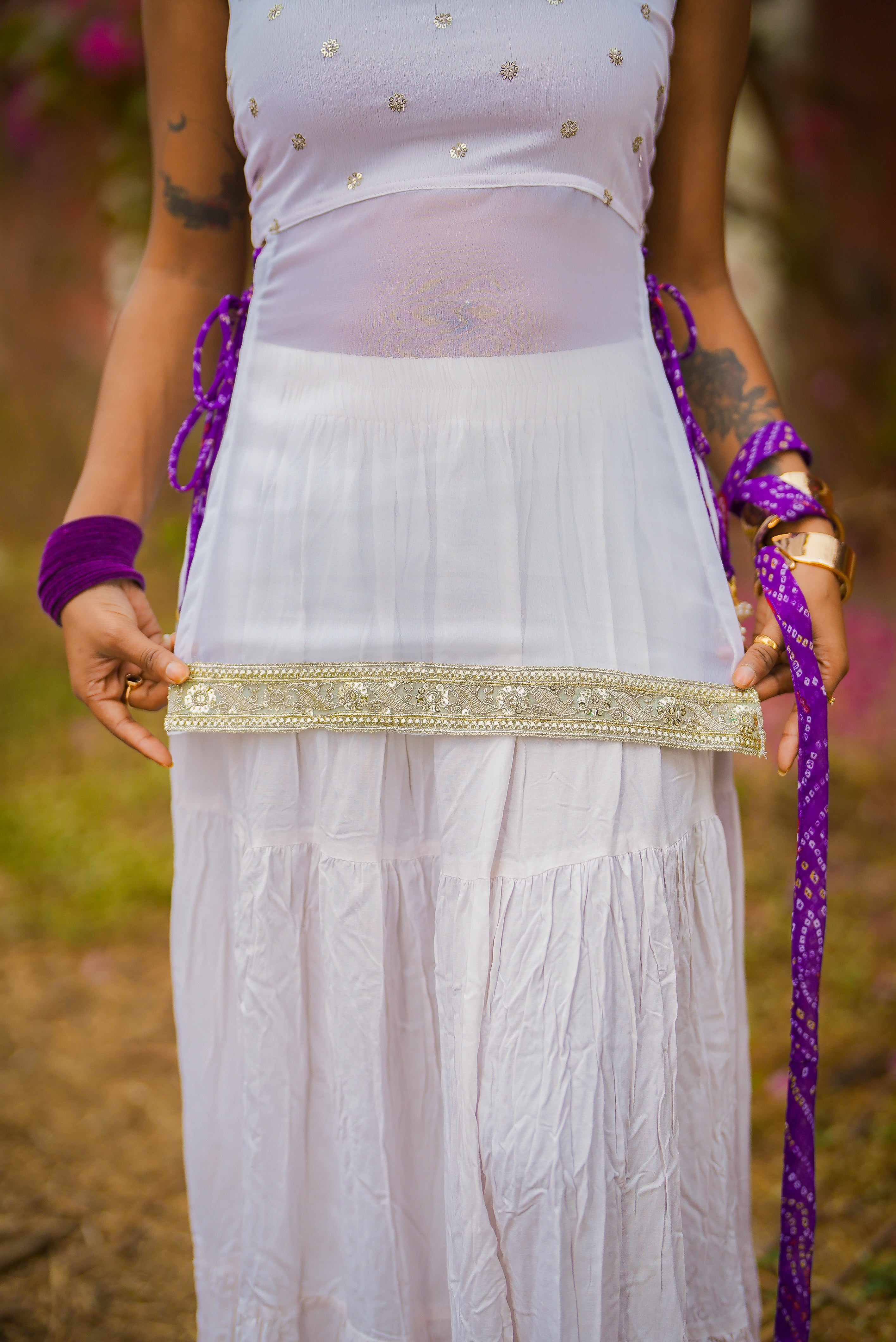 Noor-e-Gulal Halter Neck With Mini Dupatta