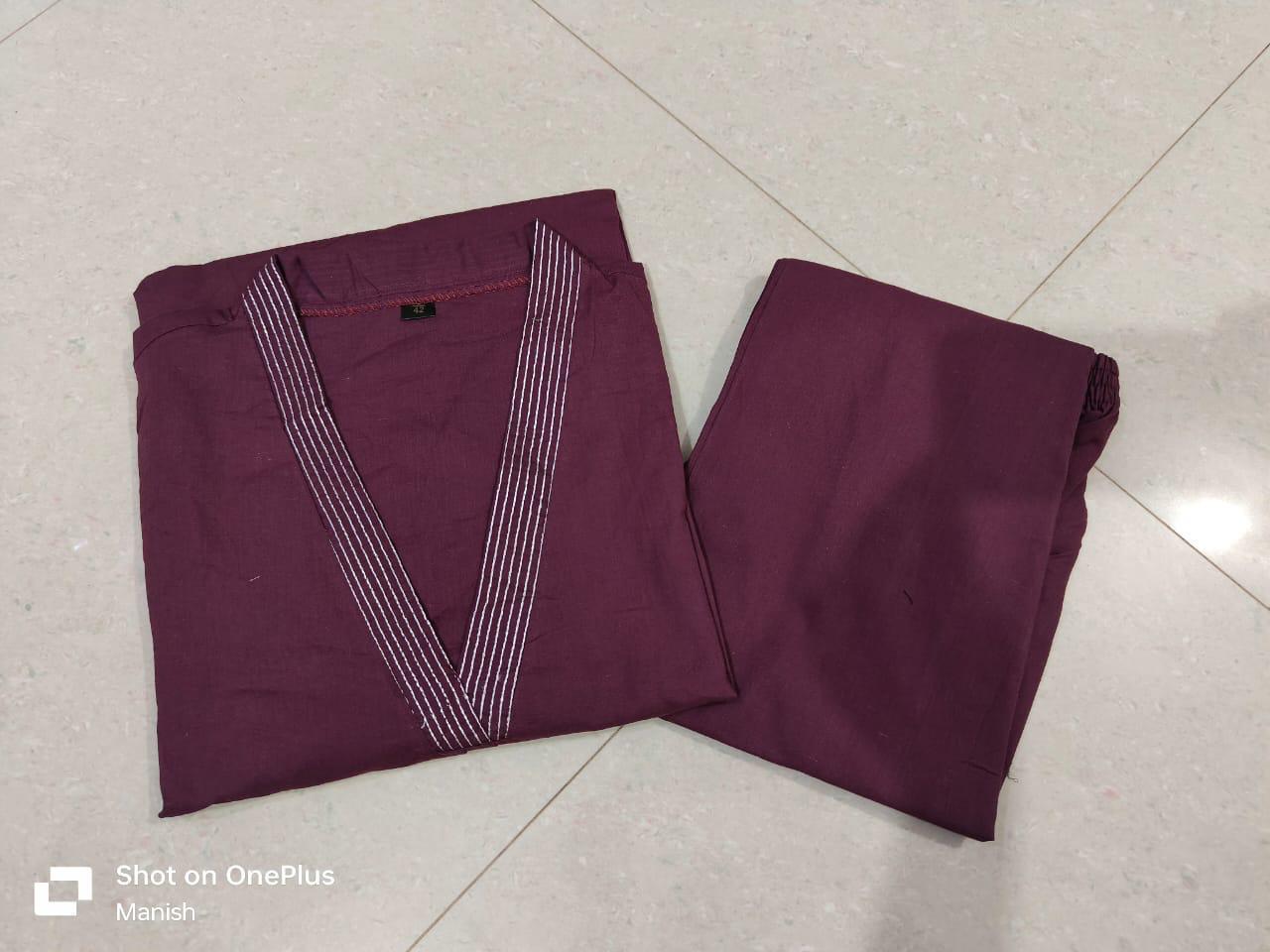 Women Pure Cotton Kurta Pant Set
