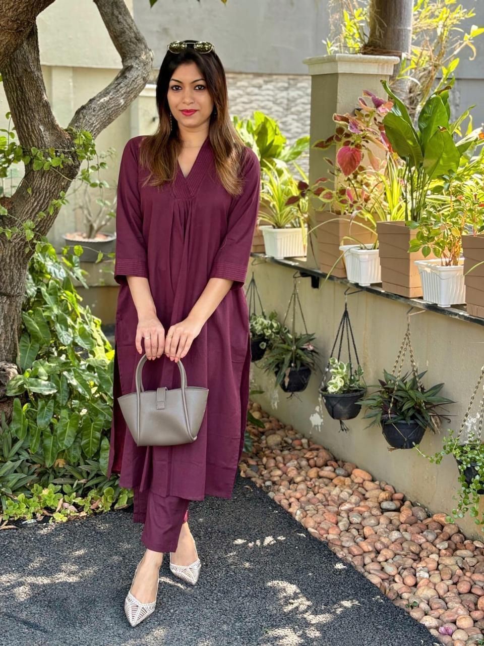 Women Pure Cotton Kurta Pant Set