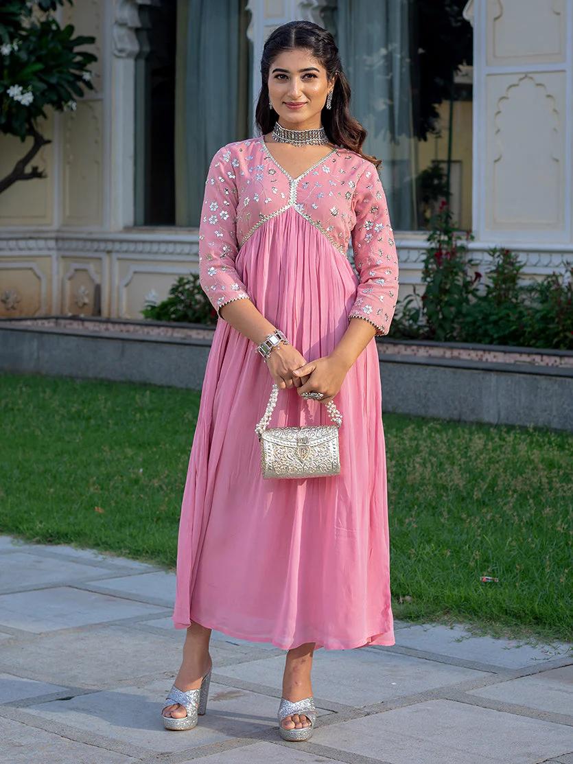 Women's Cotton Embroidery Work Kurta