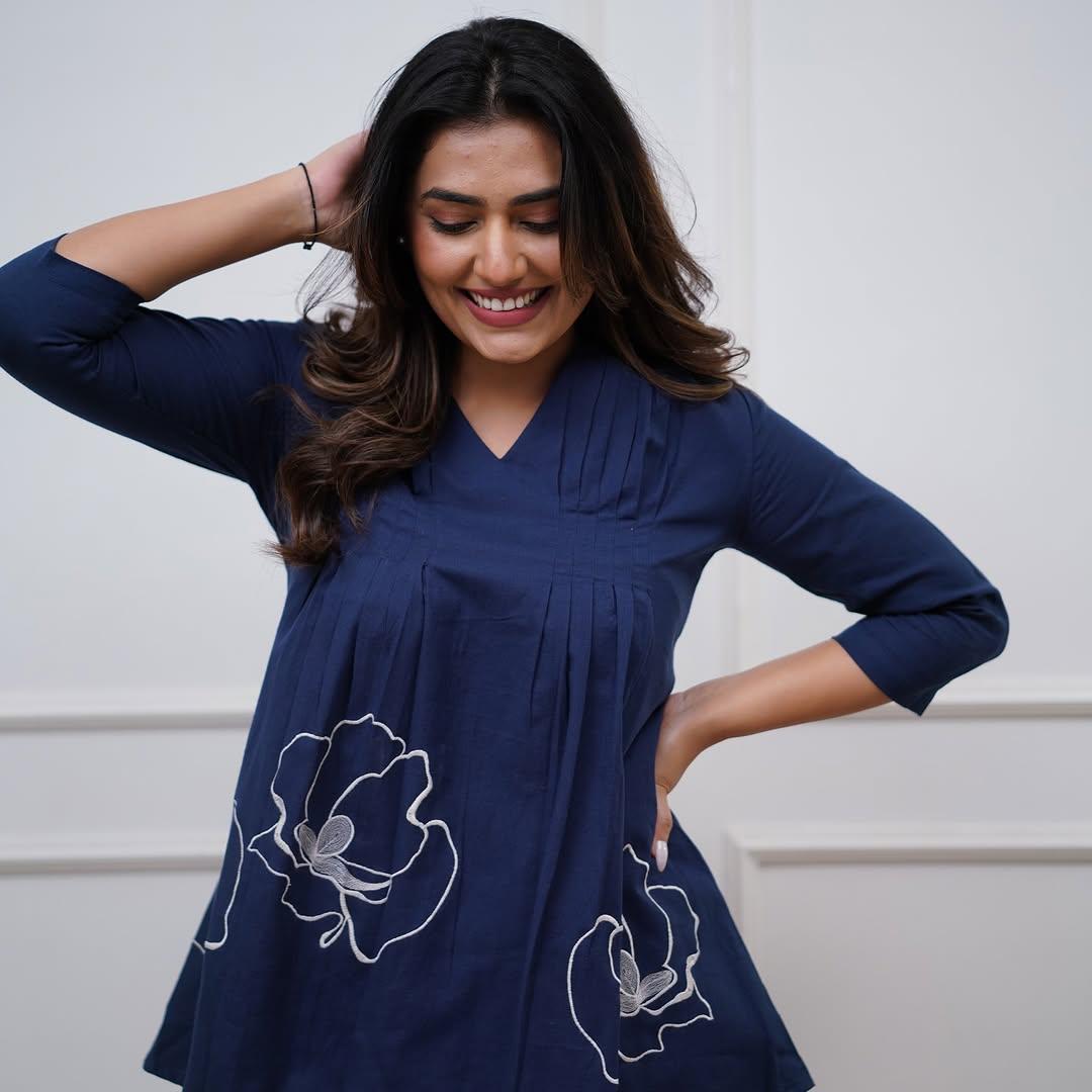 Classy Summers Special Cotton Cord Set with White Thread Embroidery