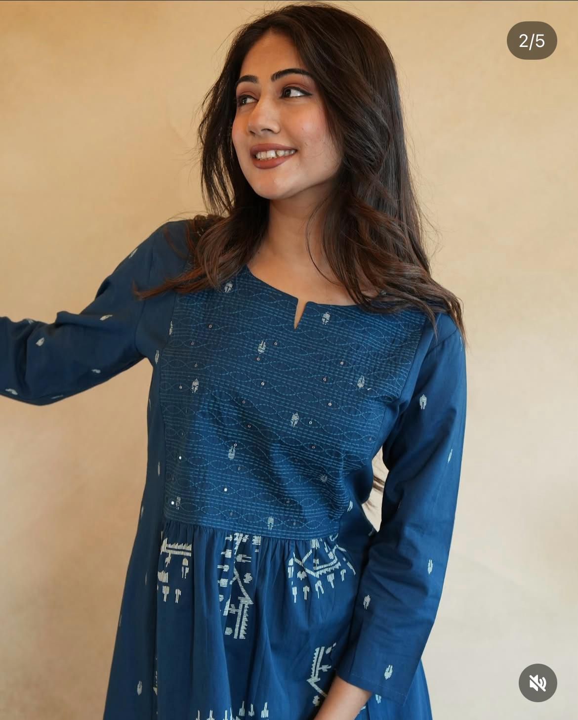 Women ethnic cotton printed kurta pant with dupatta set