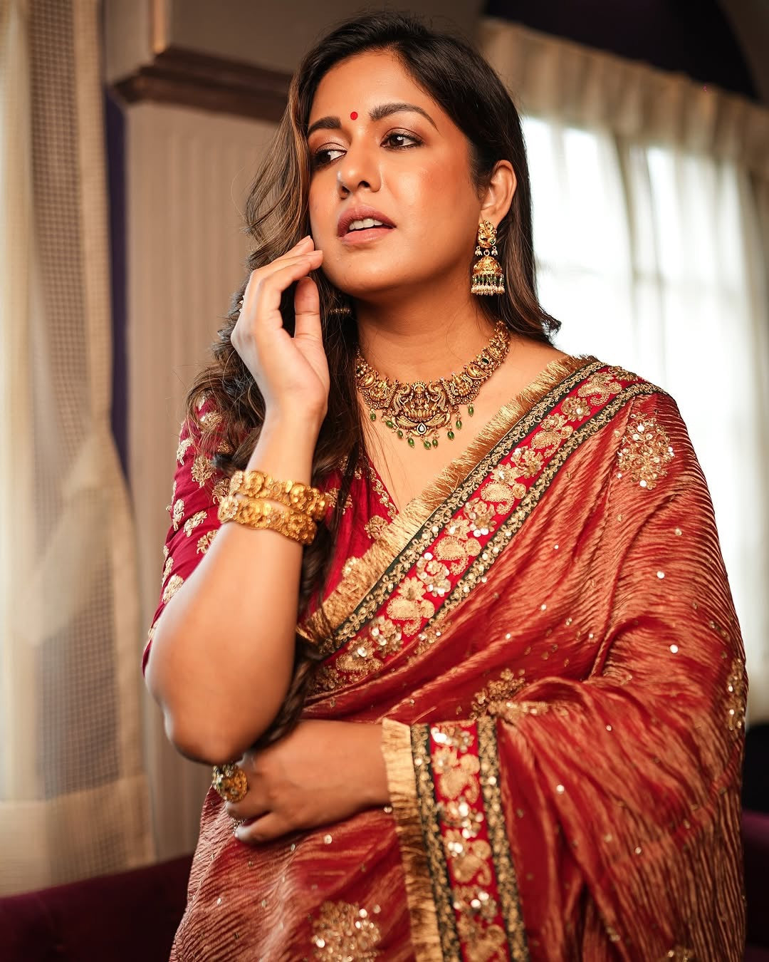 Bollywood Designer Red Saree