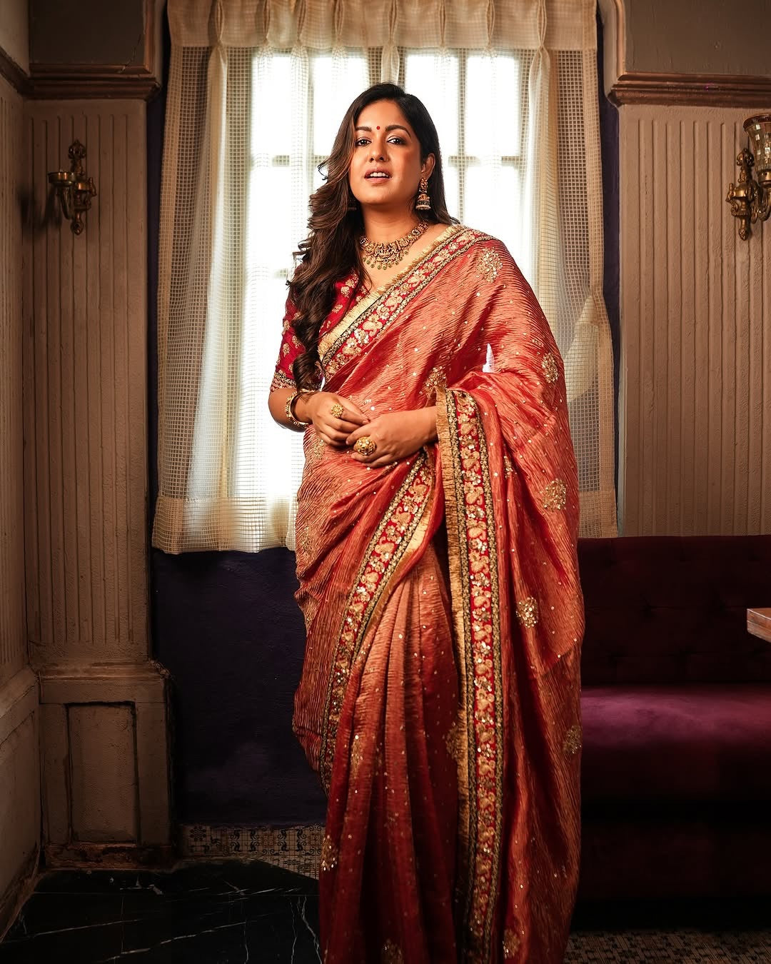Bollywood Designer Red Saree
