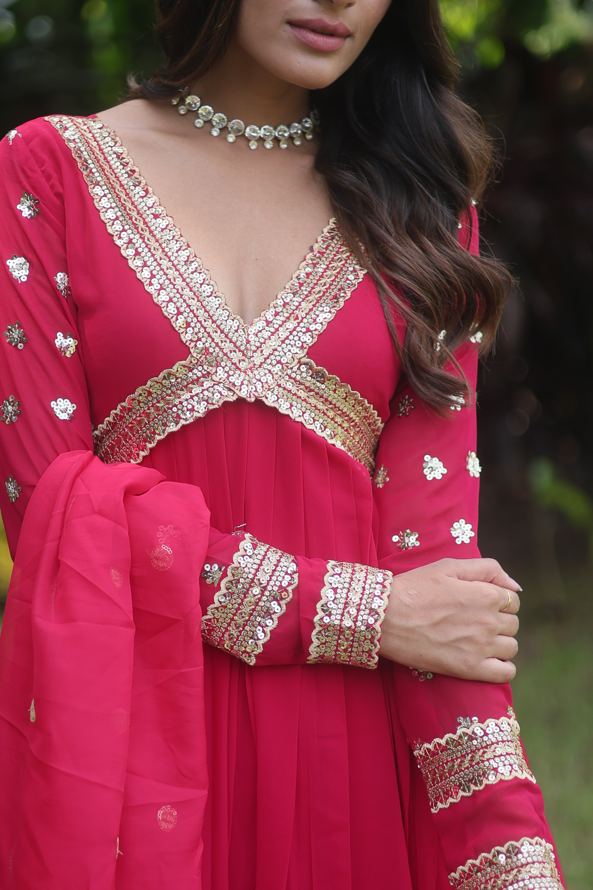 PREMIUM READYMADE ALIA CUT GOWN WITH DUPATTA SET