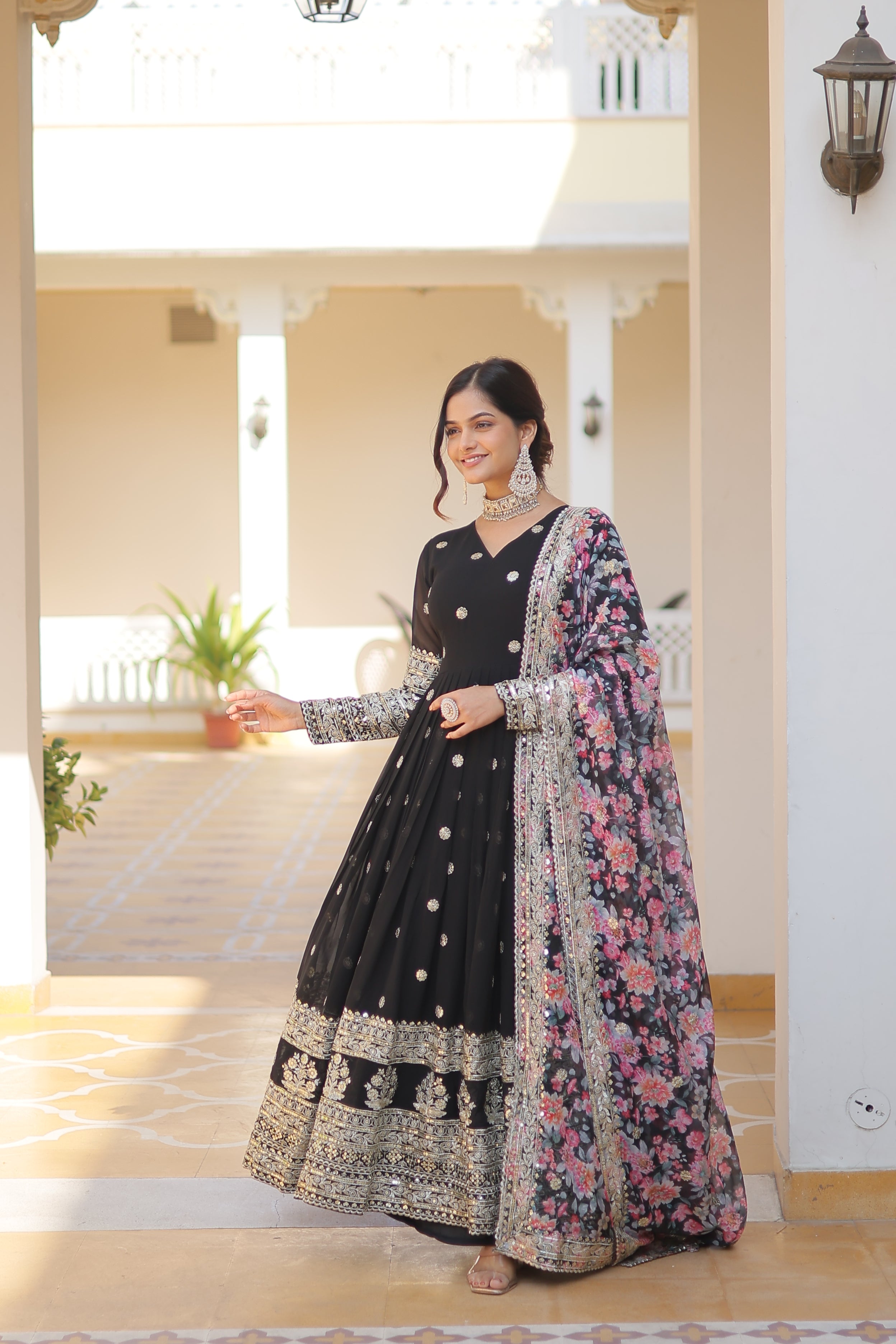 Premium Gown With Dupatta Set