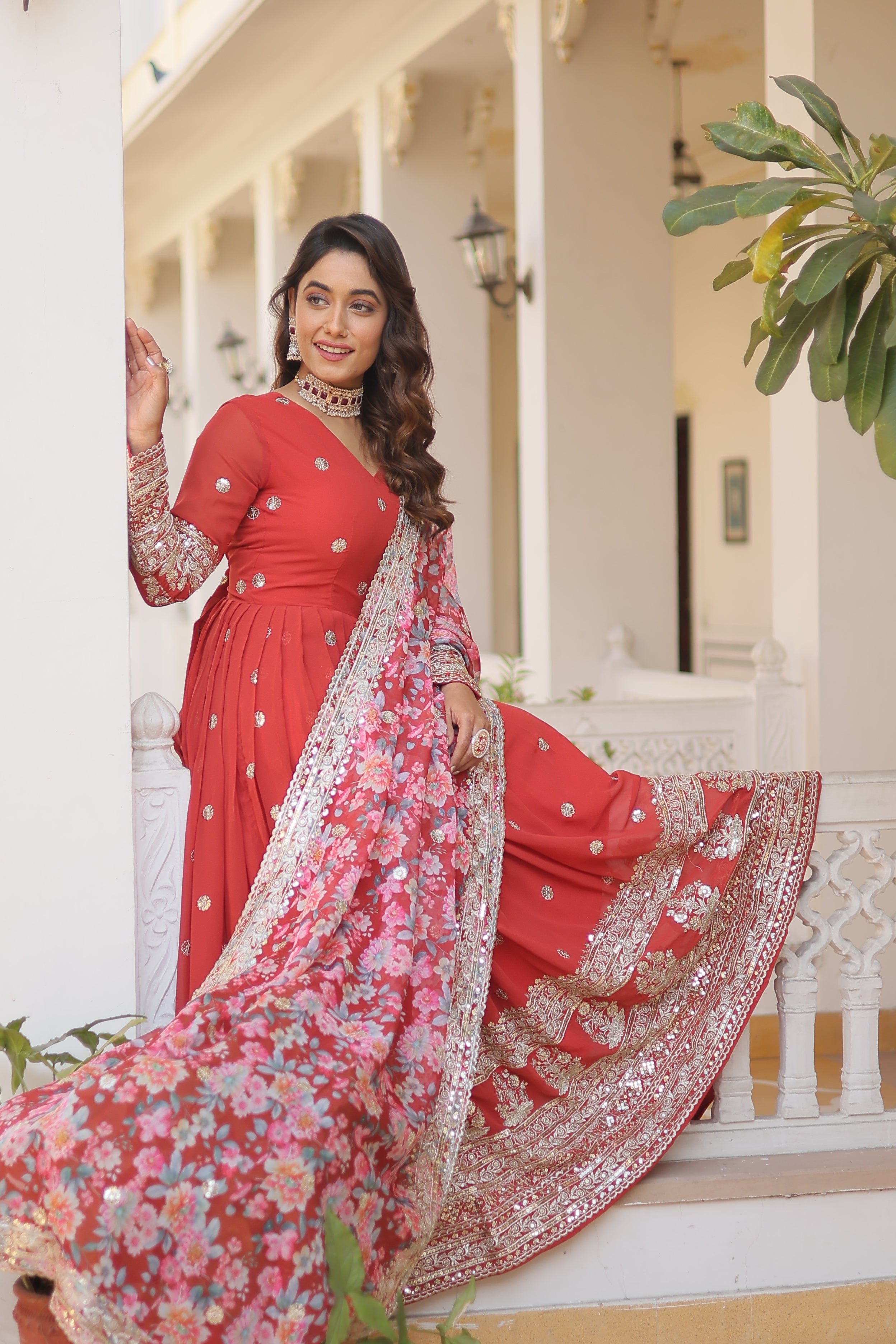 Premium Gown With Dupatta Set