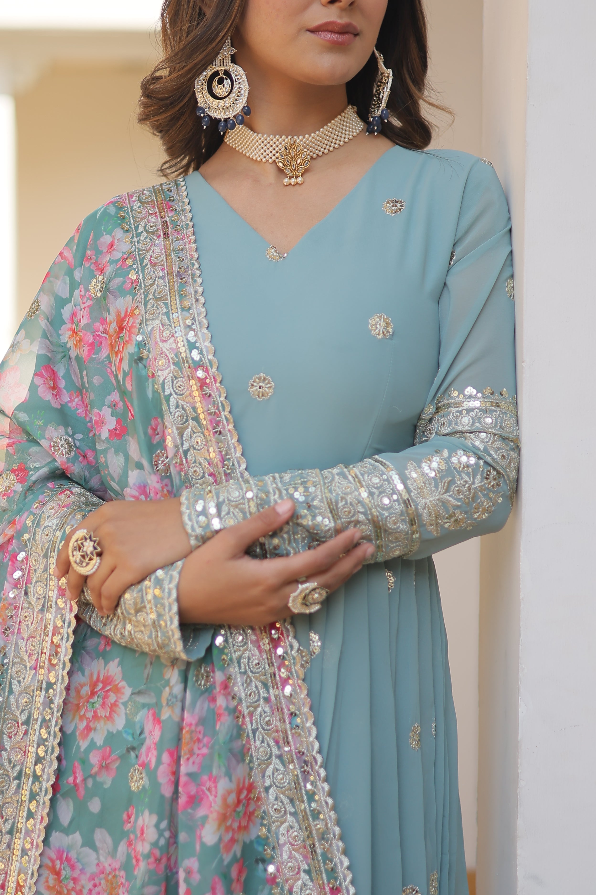Premium Gown With Dupatta Set
