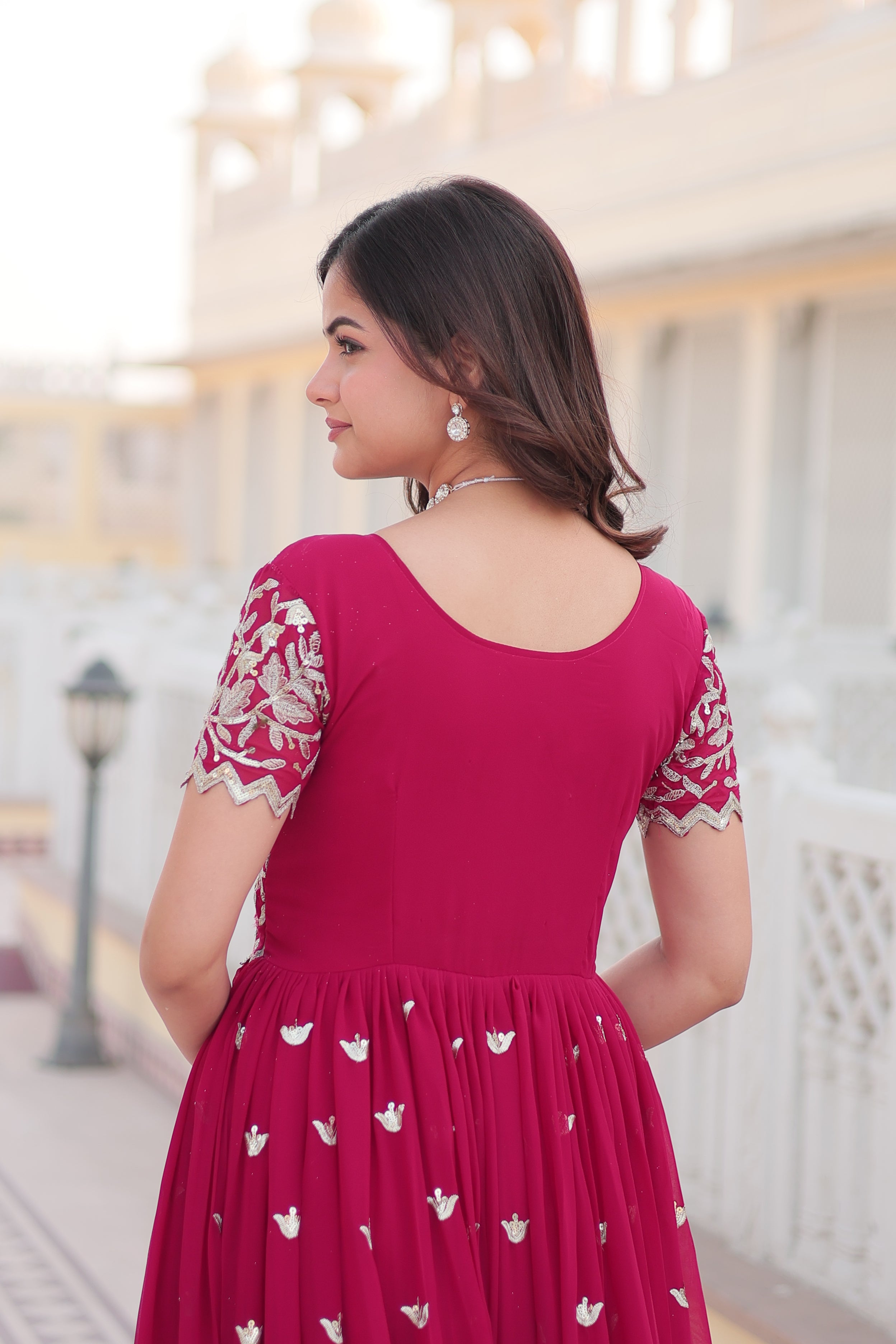 Beautiful Faux Georgette Gown