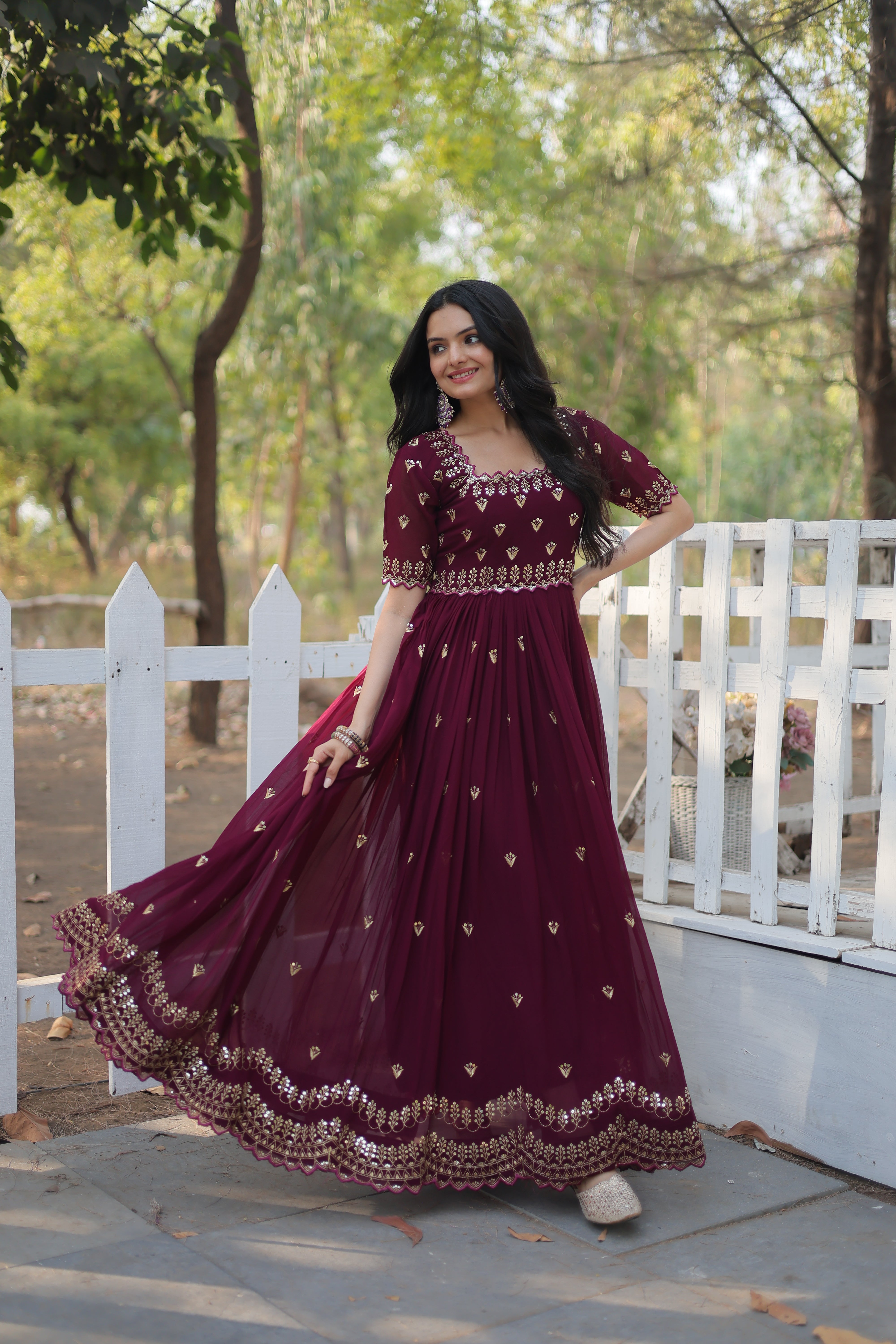 Beautiful Designer Readymade Gown