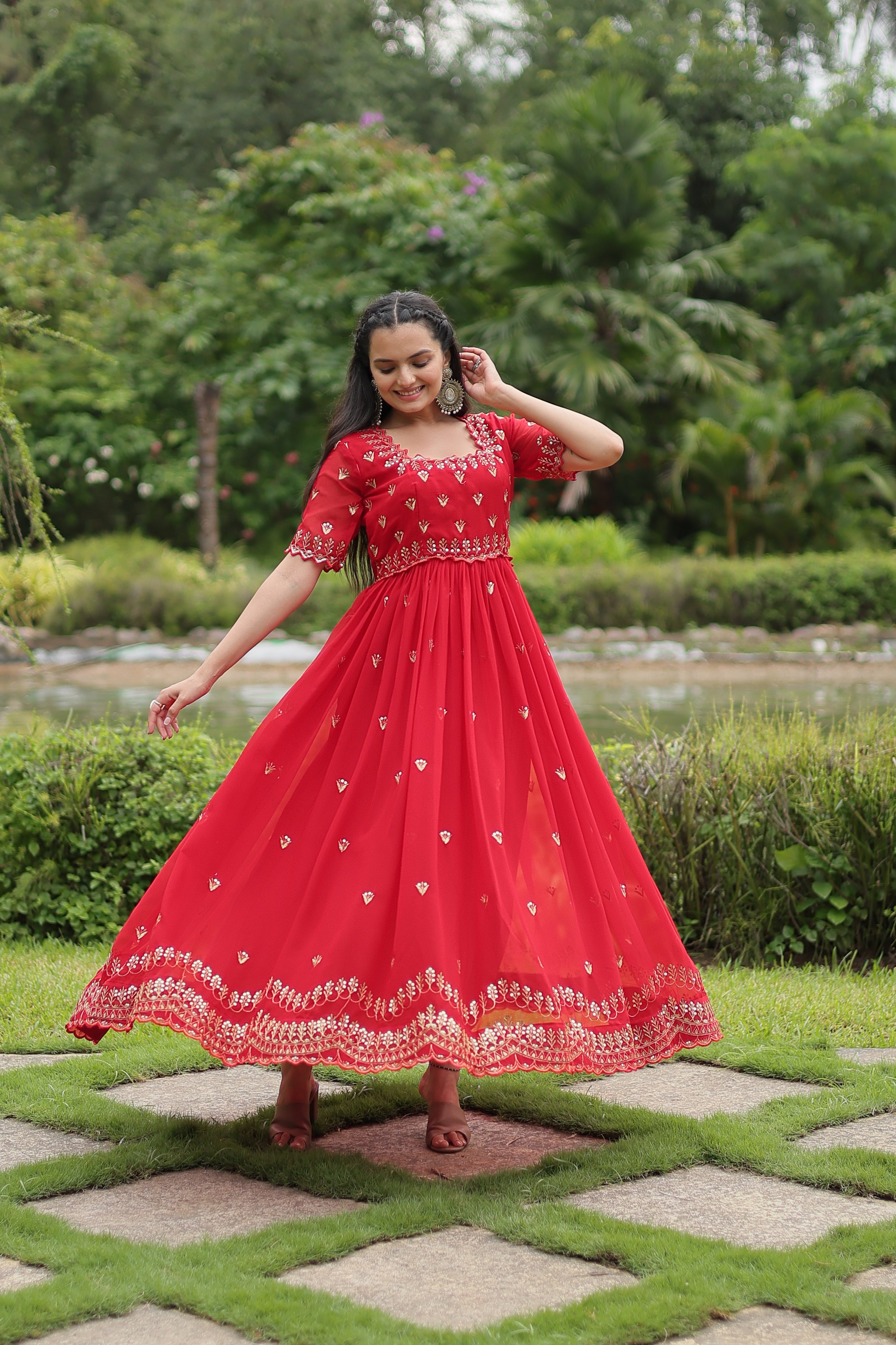 Beautiful Designer Readymade Gown