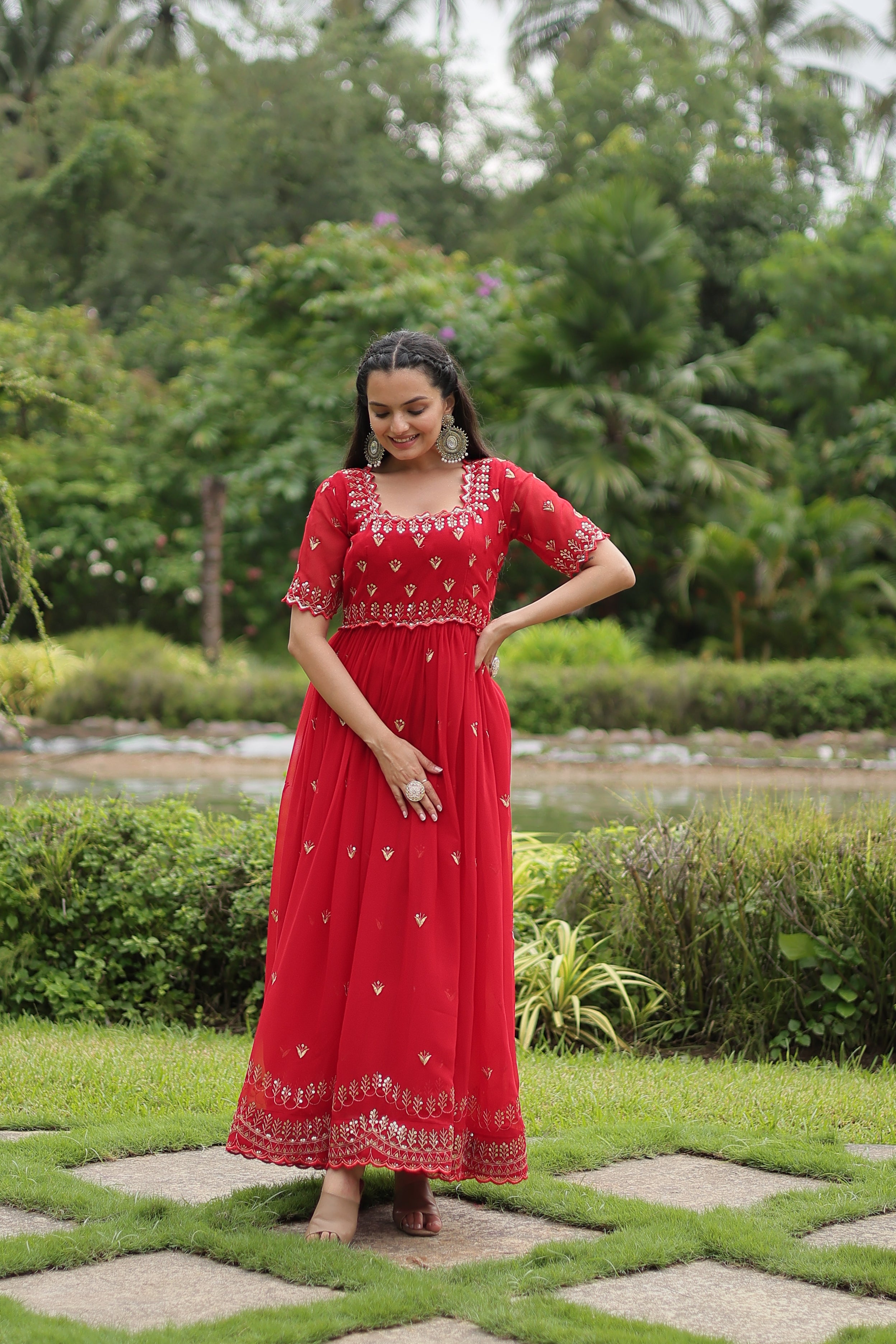 Beautiful Designer Readymade Gown