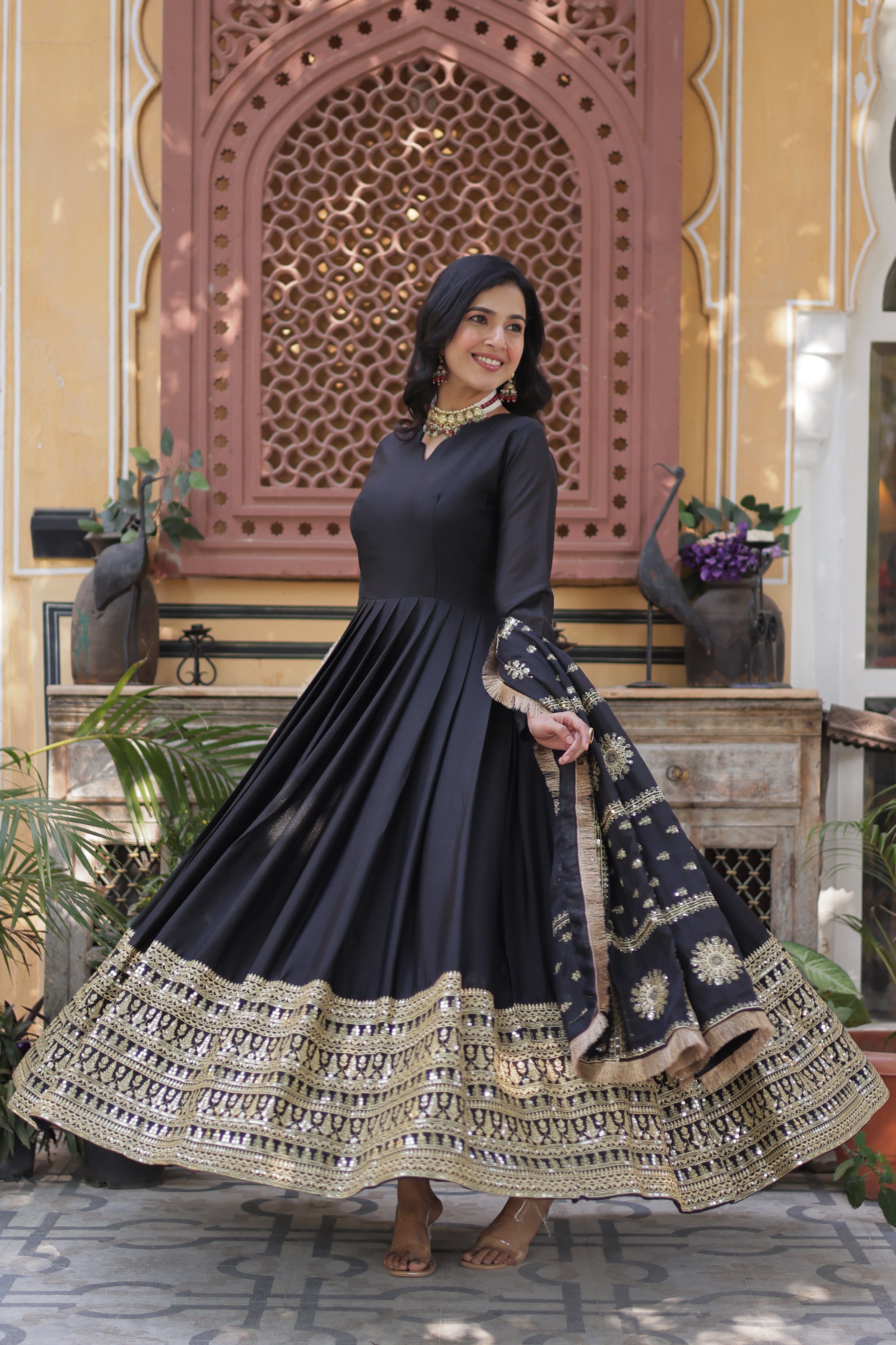 Premium Readymade Flared Gown