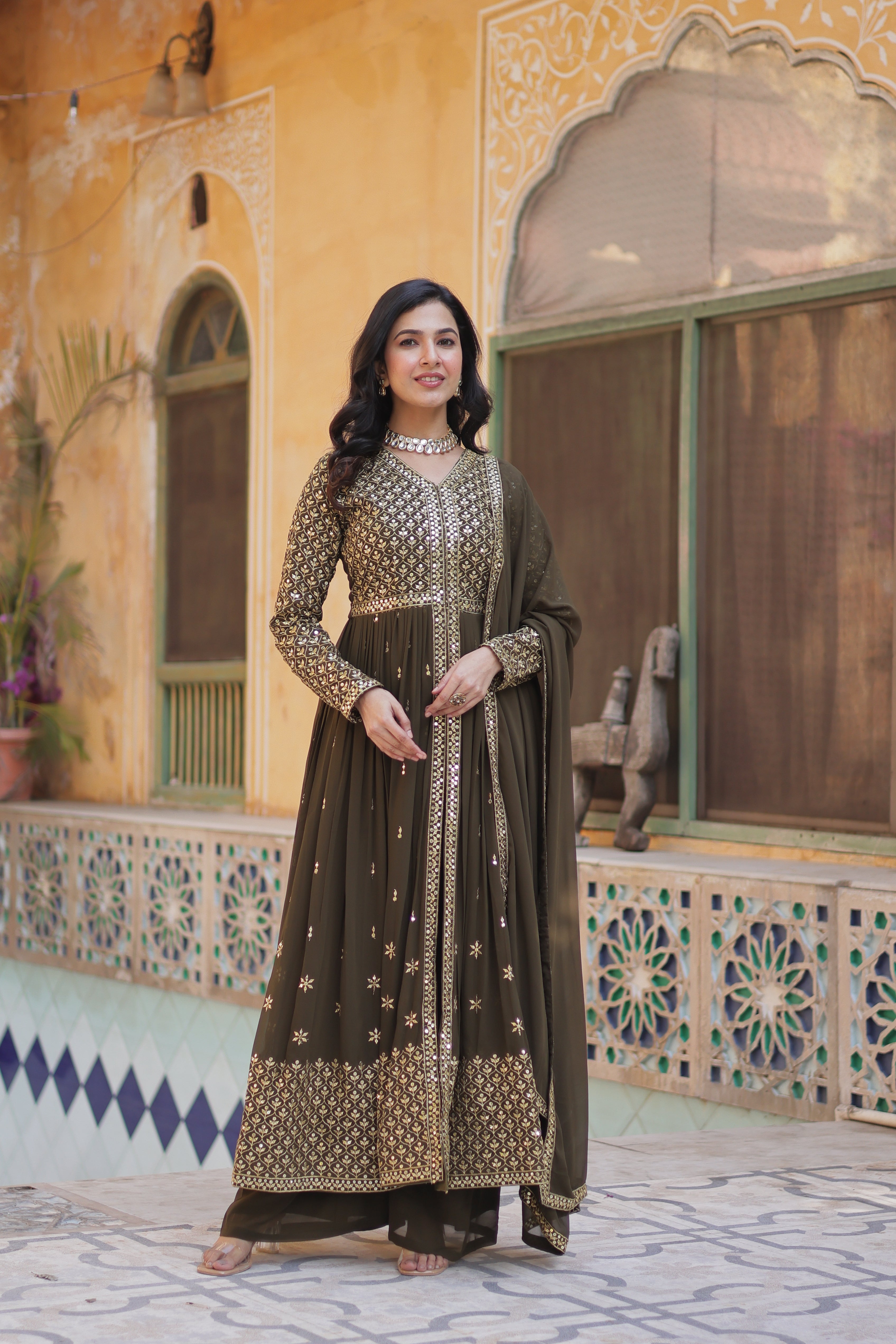 PREMIUM READYMADE KURTI WITH PANT & DUPATTA SET