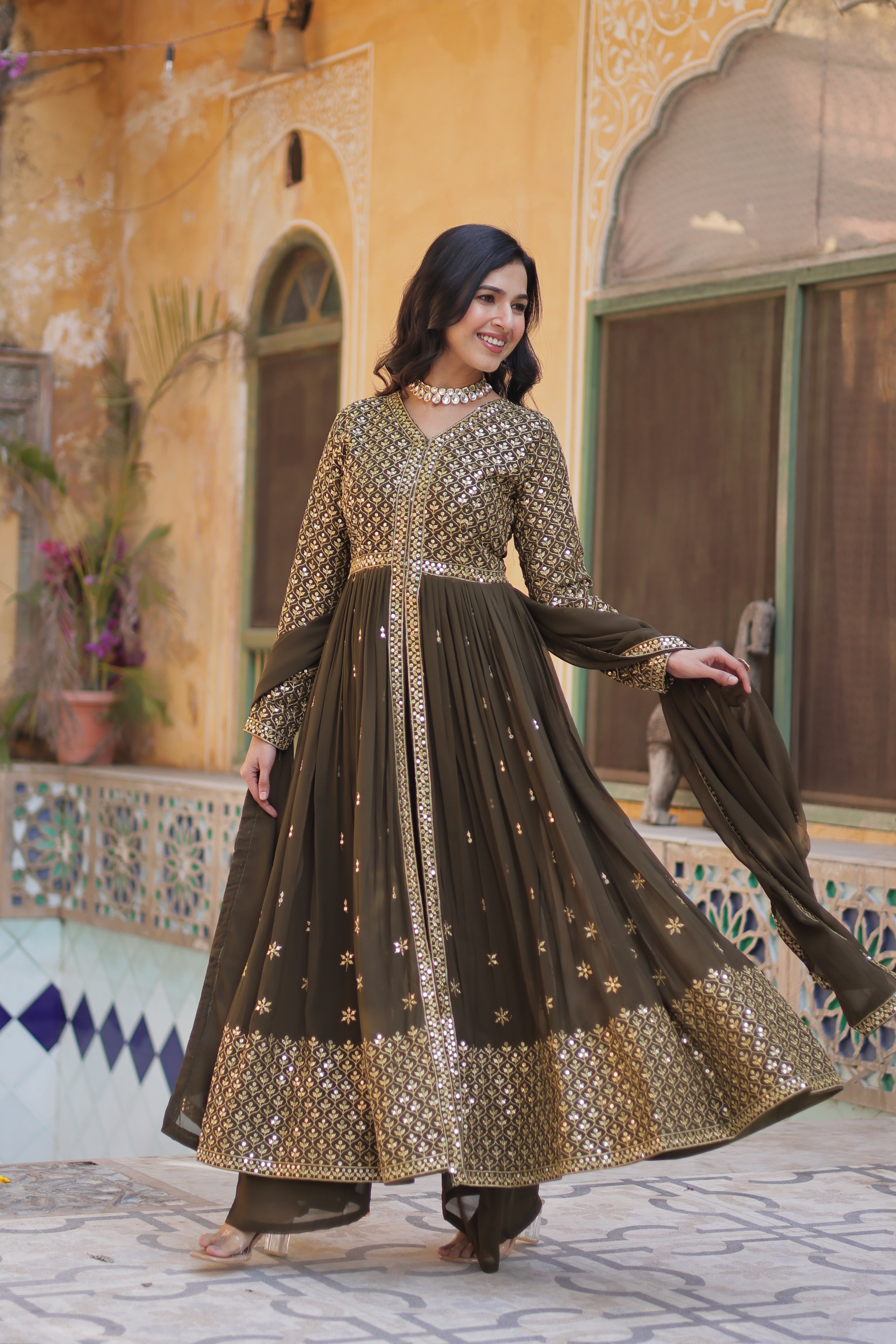 PREMIUM READYMADE KURTI WITH PANT & DUPATTA SET