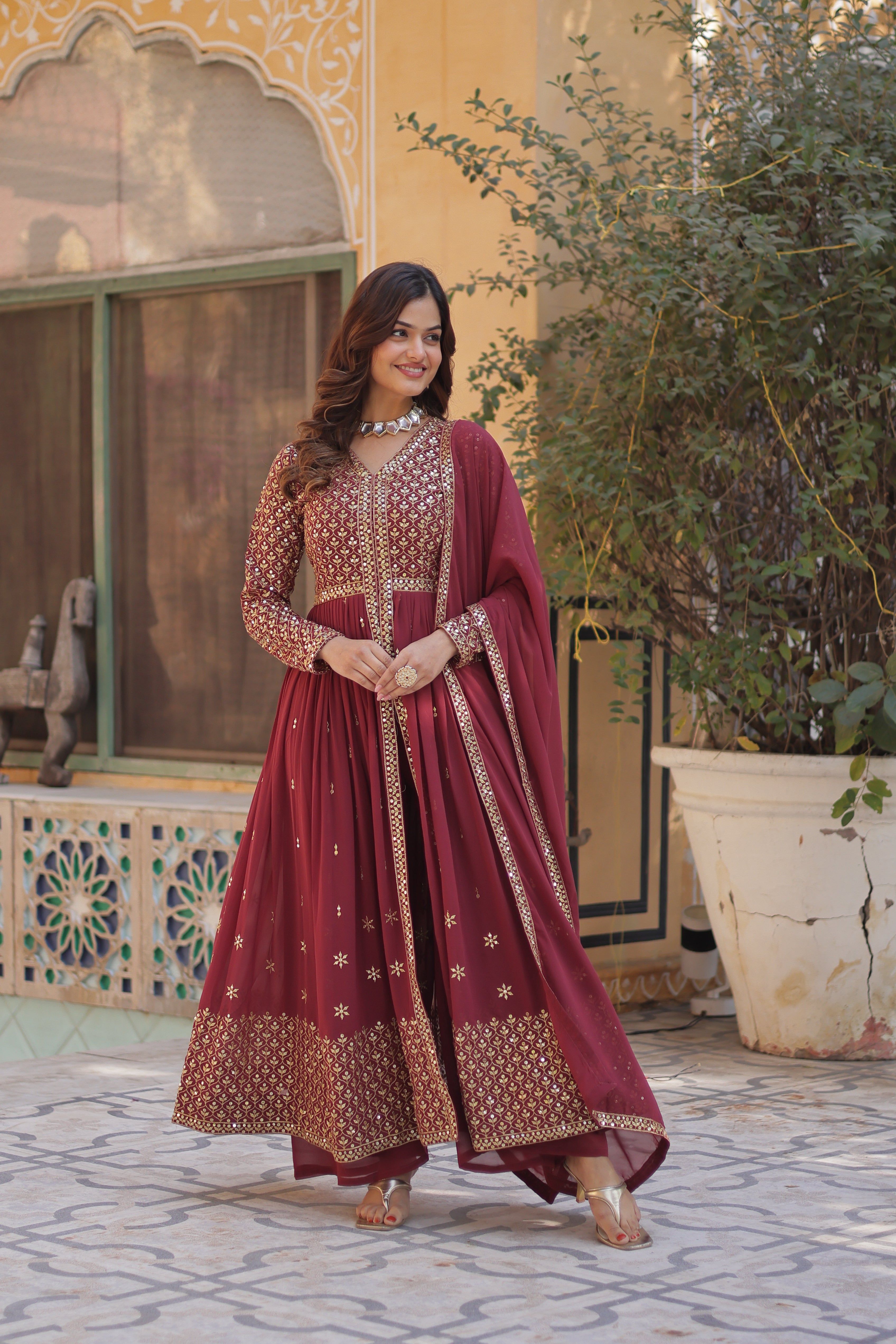 PREMIUM READYMADE KURTI WITH PANT & DUPATTA SET