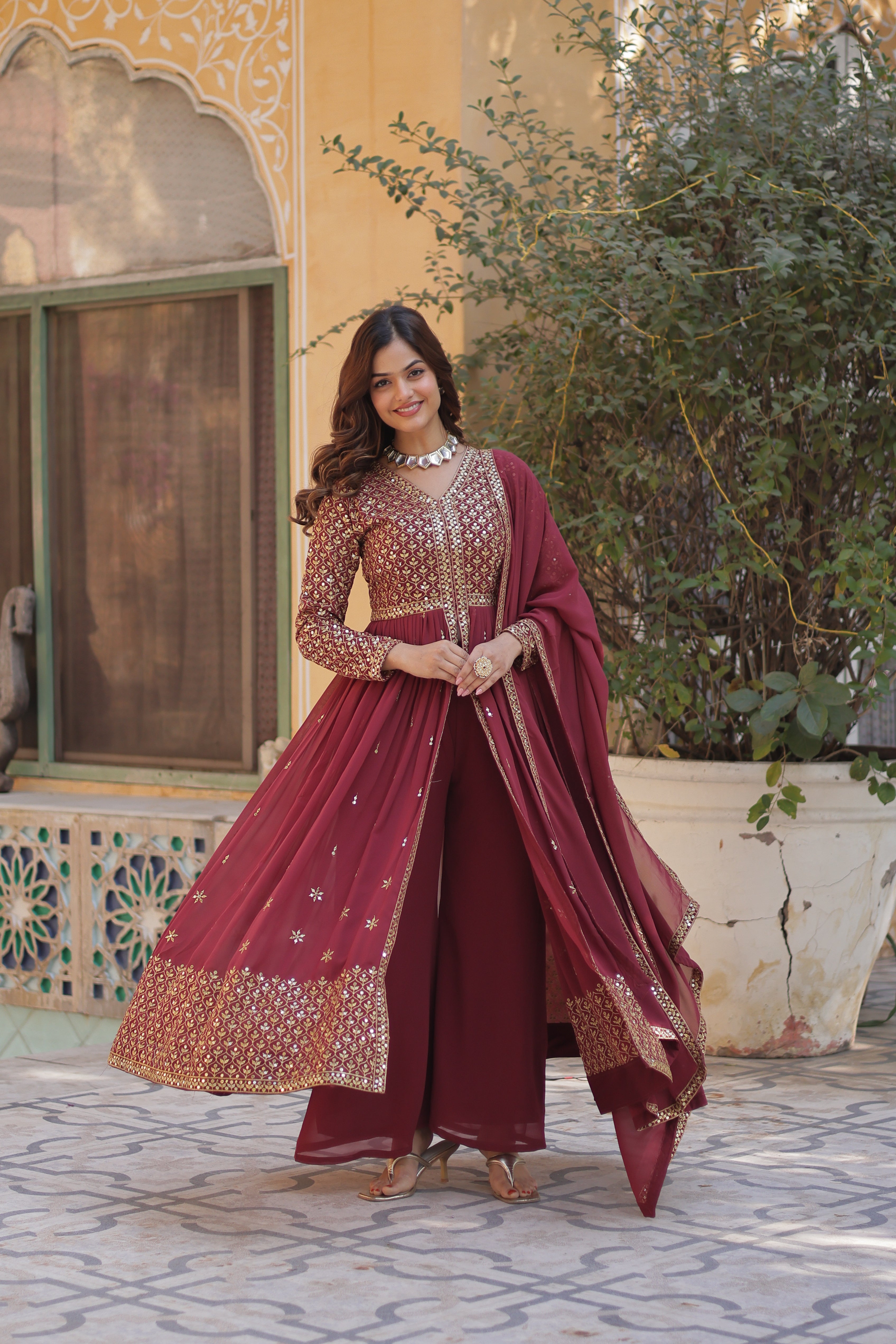PREMIUM READYMADE KURTI WITH PANT & DUPATTA SET