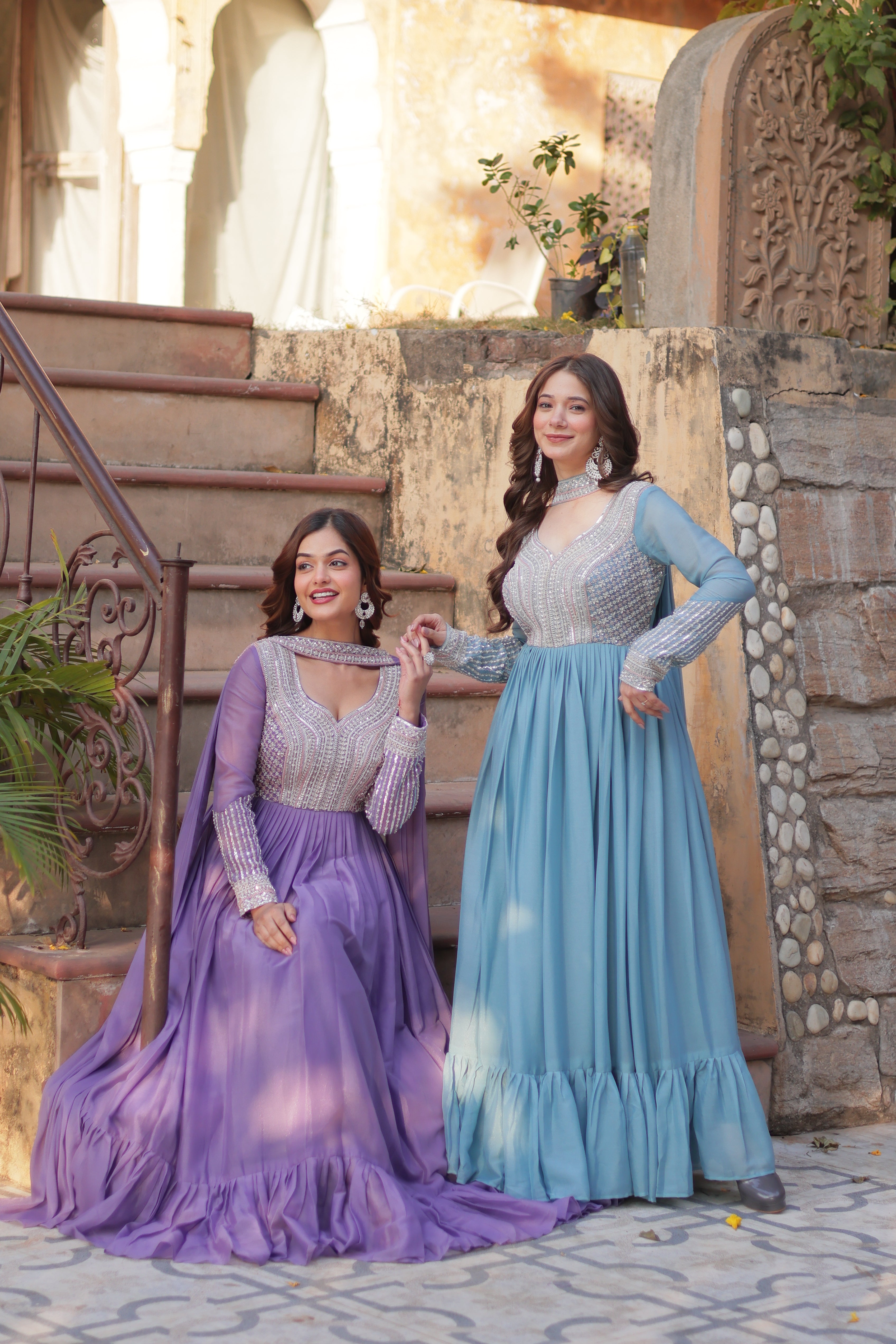 Designer Readymade Georgette Gown