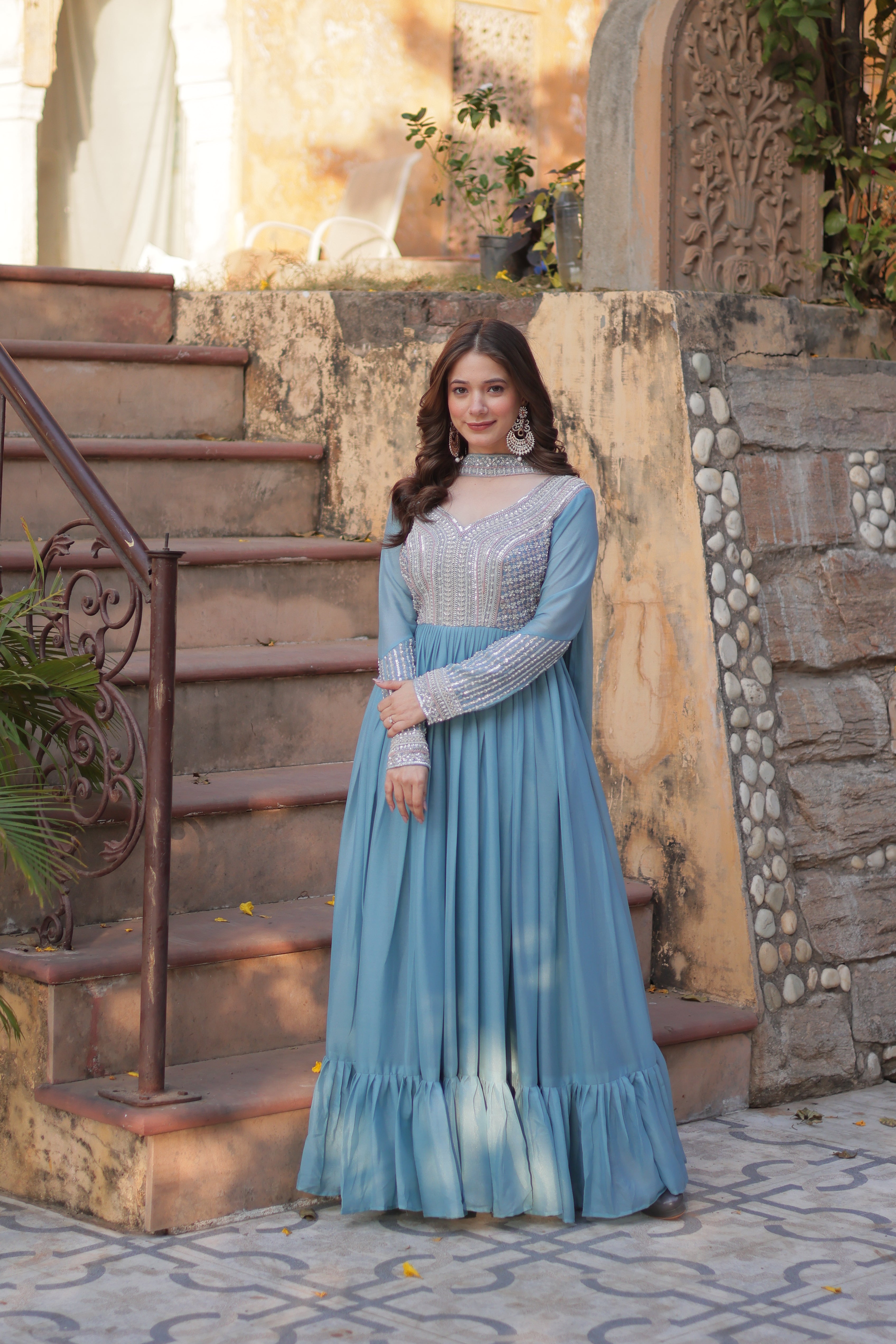 Designer Readymade Georgette Gown