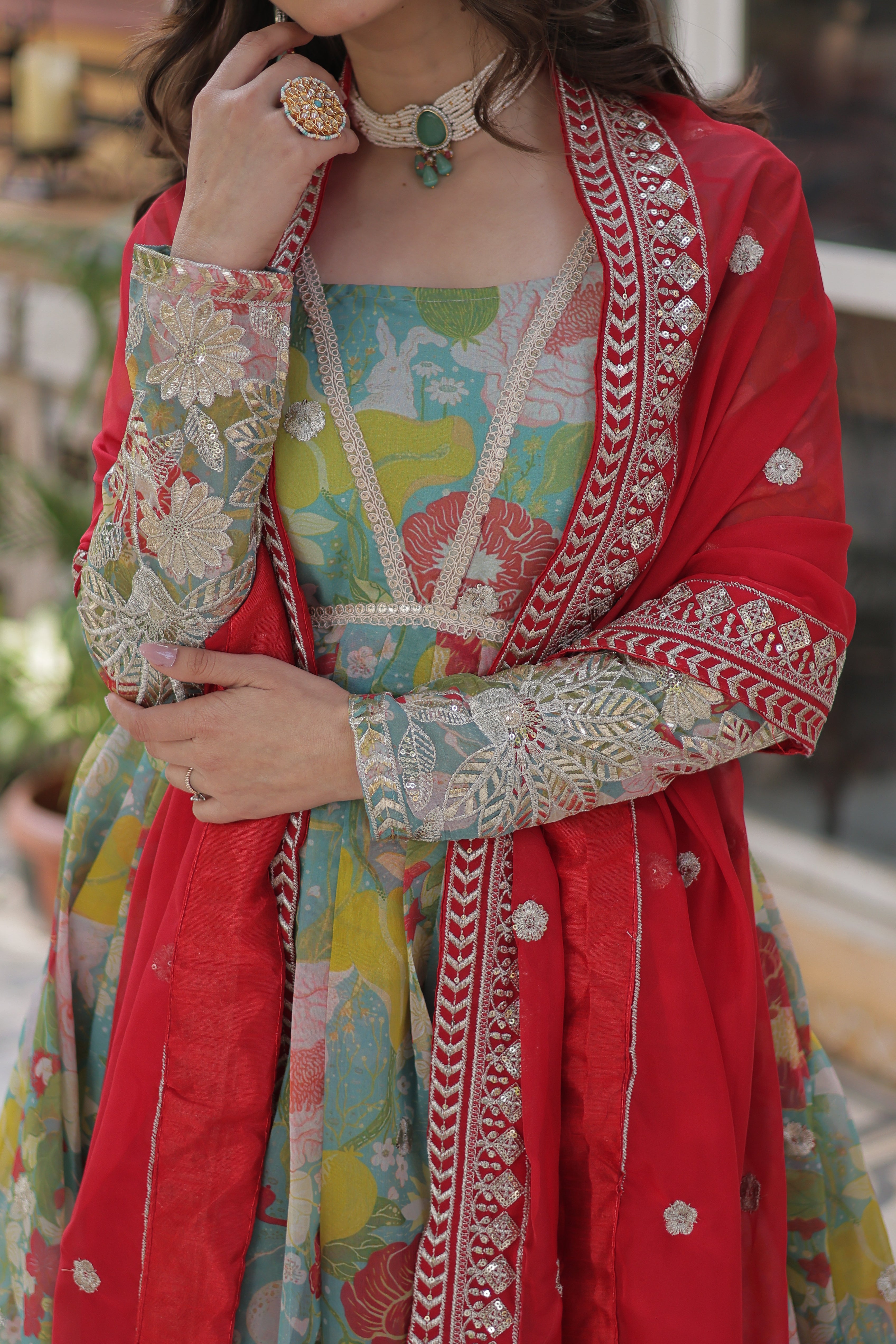 PREMIUM READYMADE ALIA CUT GOWN WITH DUPATTA SET
