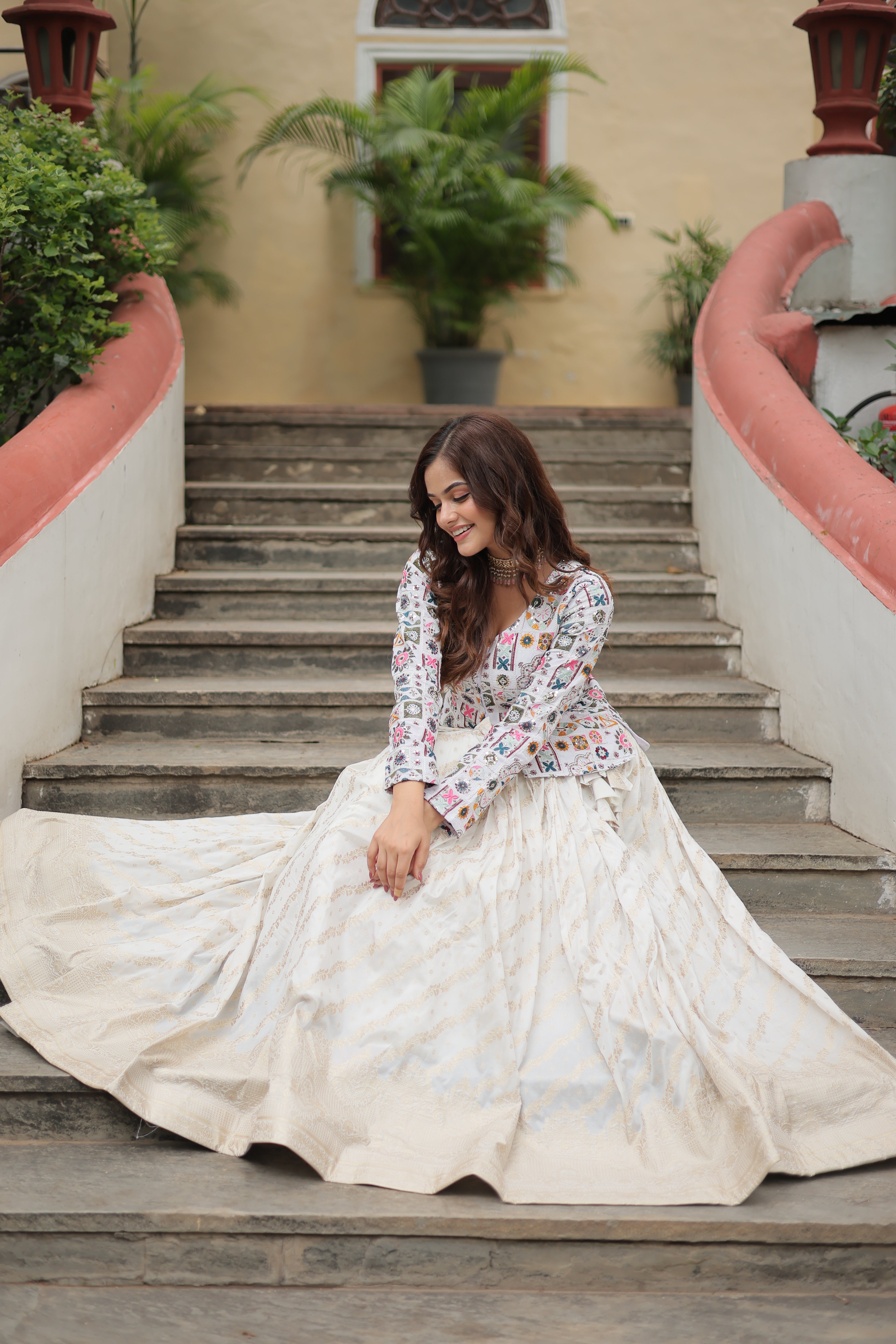 Beautiful Premium Designer Viscose Jacquard Lehenga