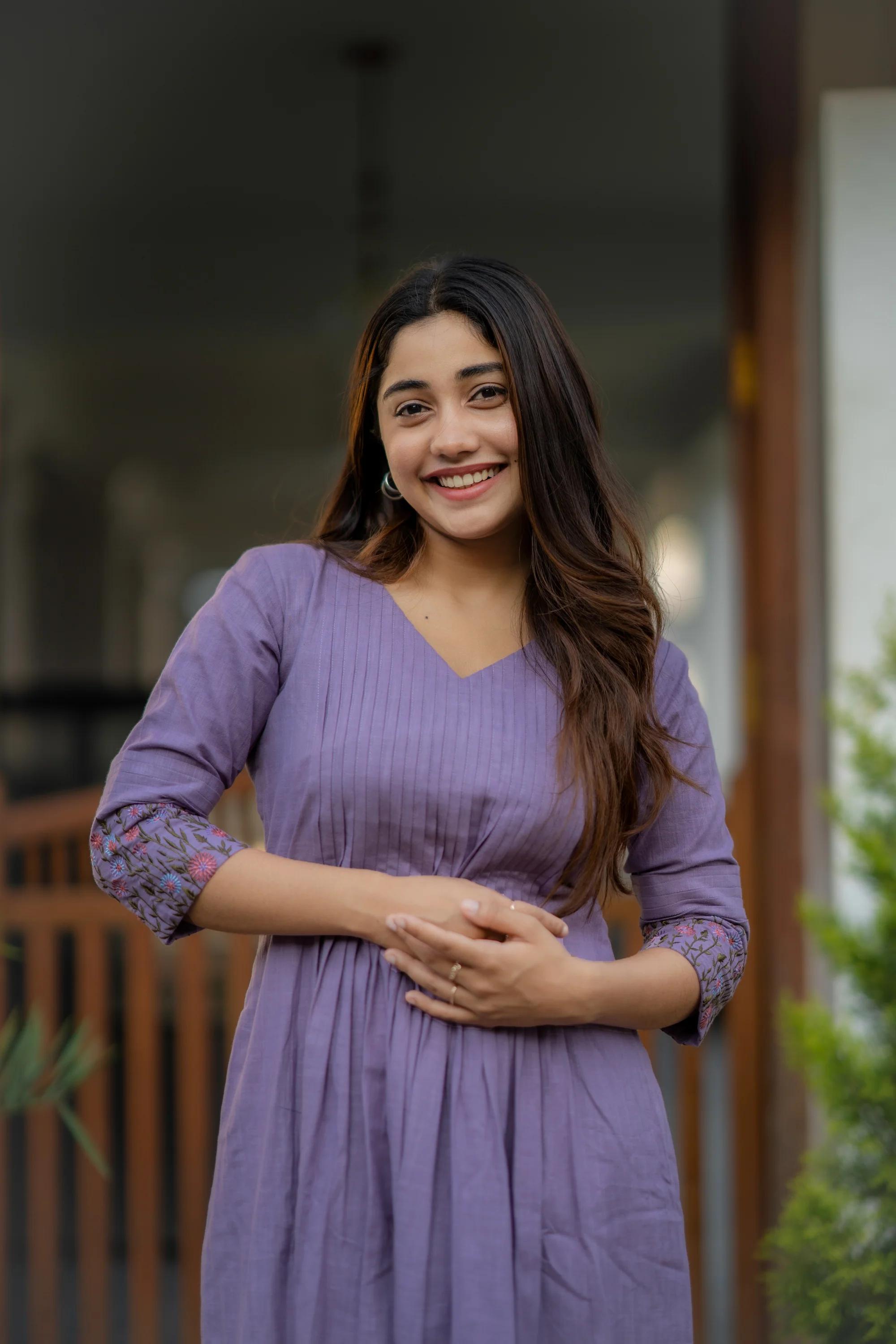 Pure Cotton Stitched Flared A-line Gown kurta