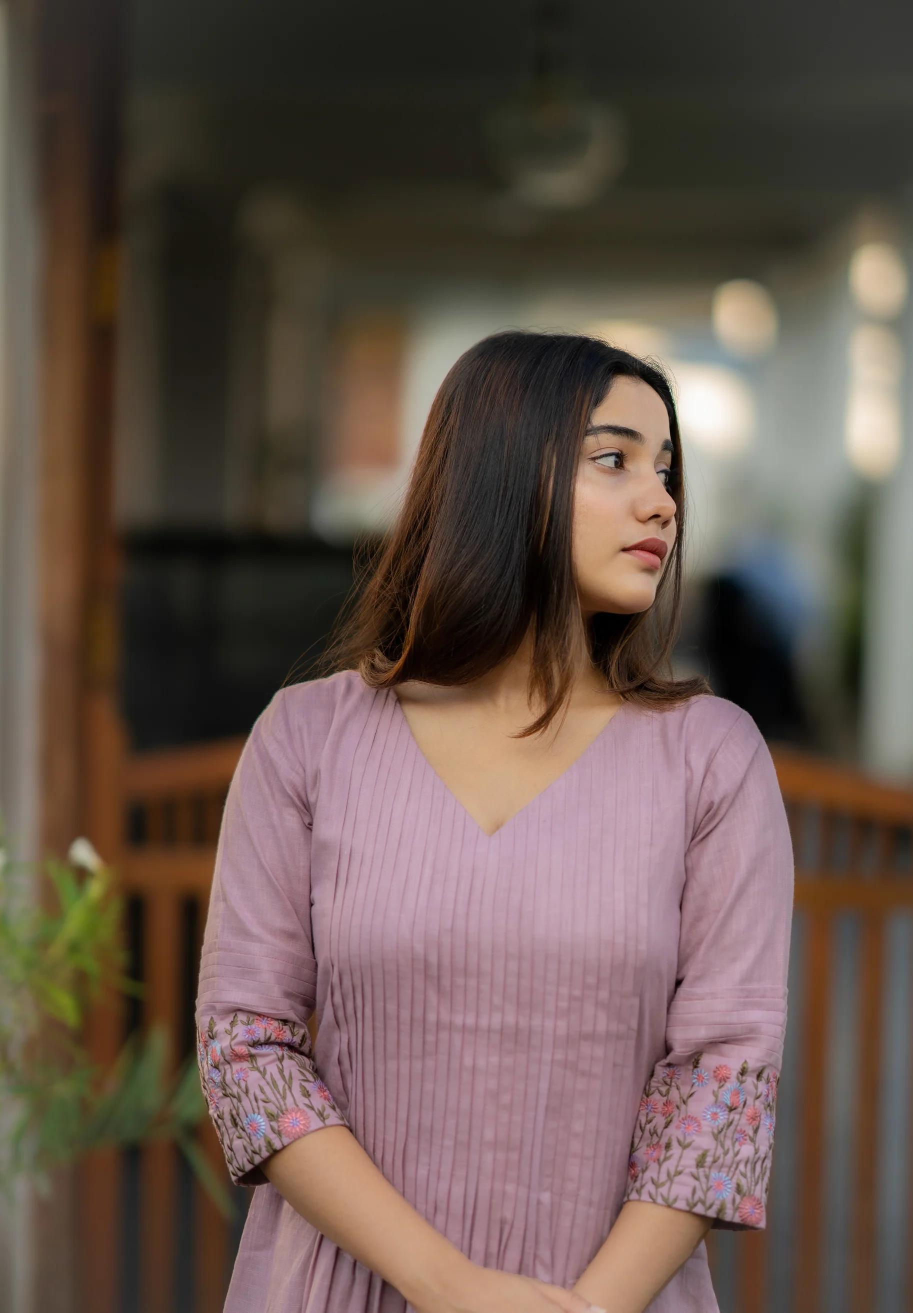 Pure Cotton Stitched Flared A-line Gown kurta