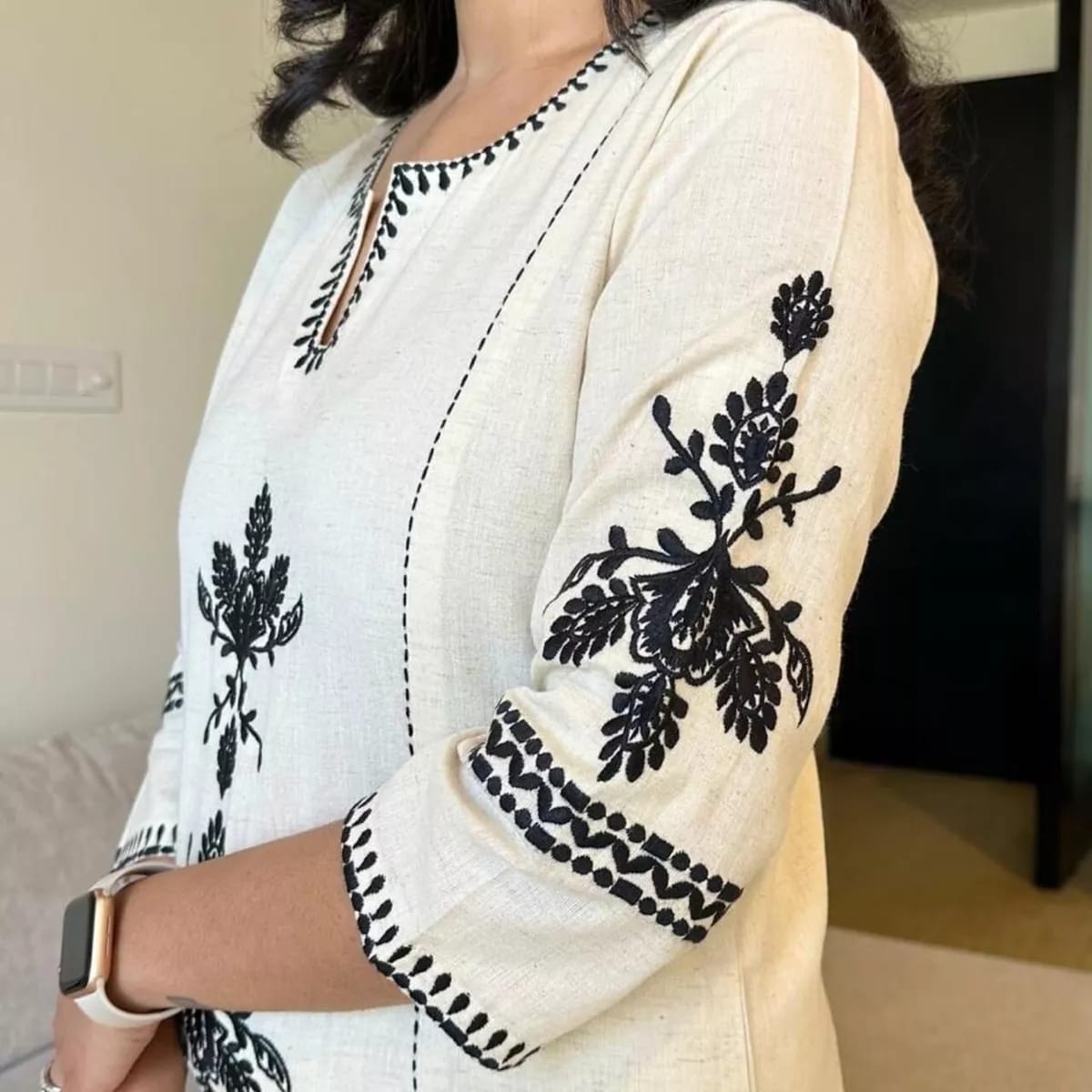 Cotton Embroidered Palazzo set