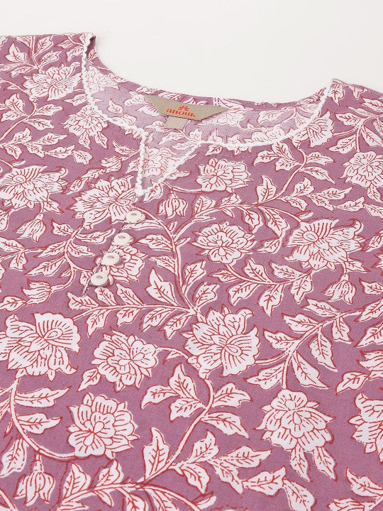 Women printed rayon top