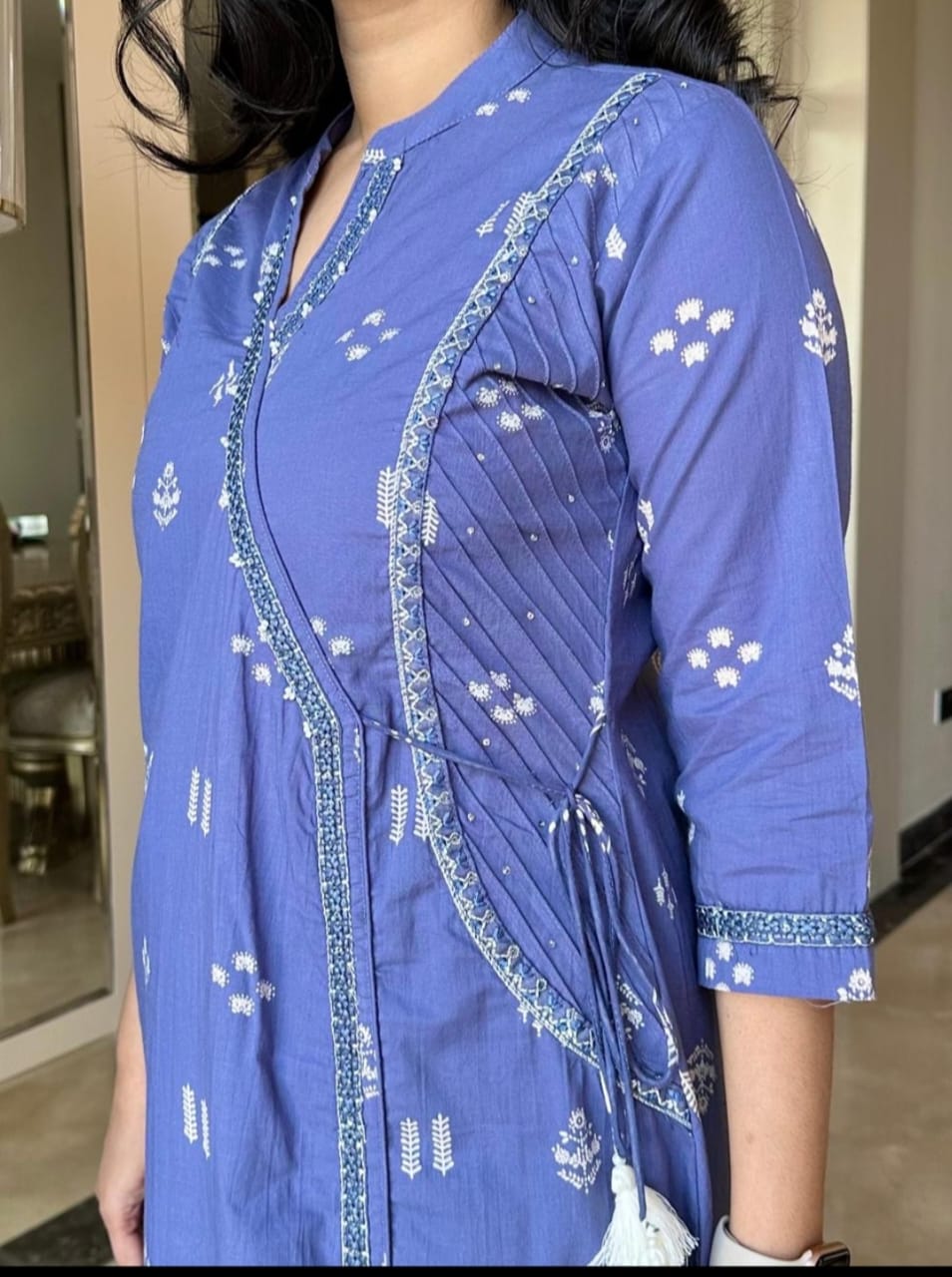 Angrakha Style Cotton Suit set for women