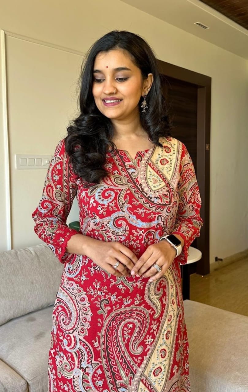 Royal Export Women's Cotton Floral Printed Straight Kurta Set With Pant