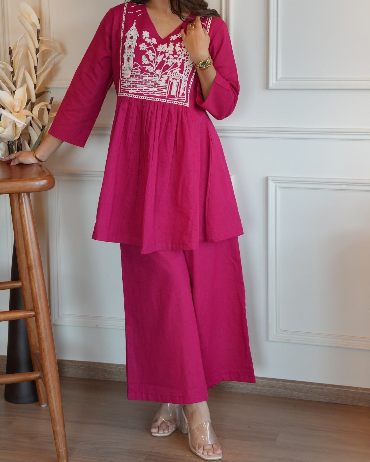 Women Pure Cotton Kurta Pant Set