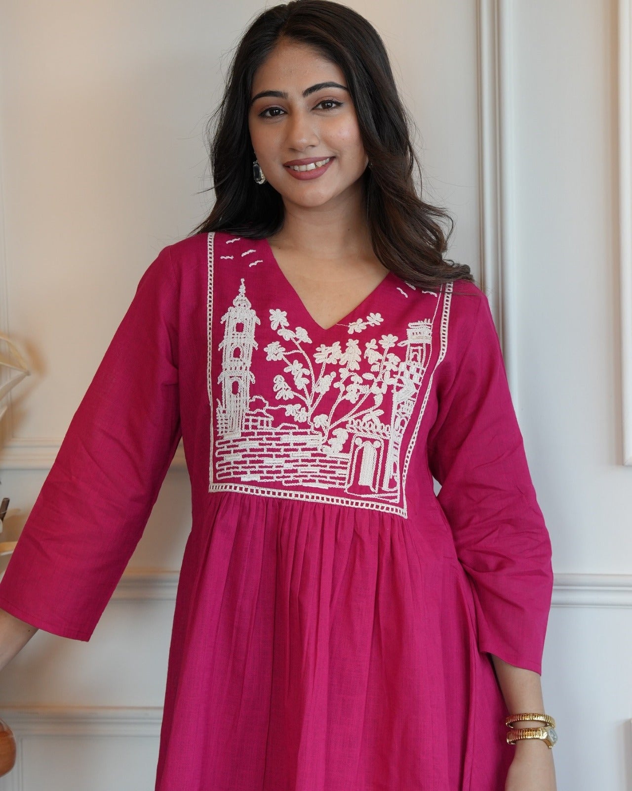 Women Pure Cotton Kurta Pant Set