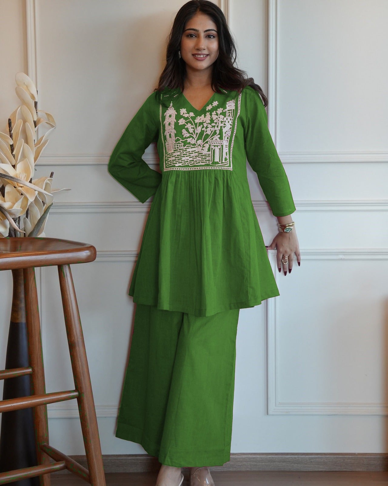 Women Pure Cotton Kurta Pant Set