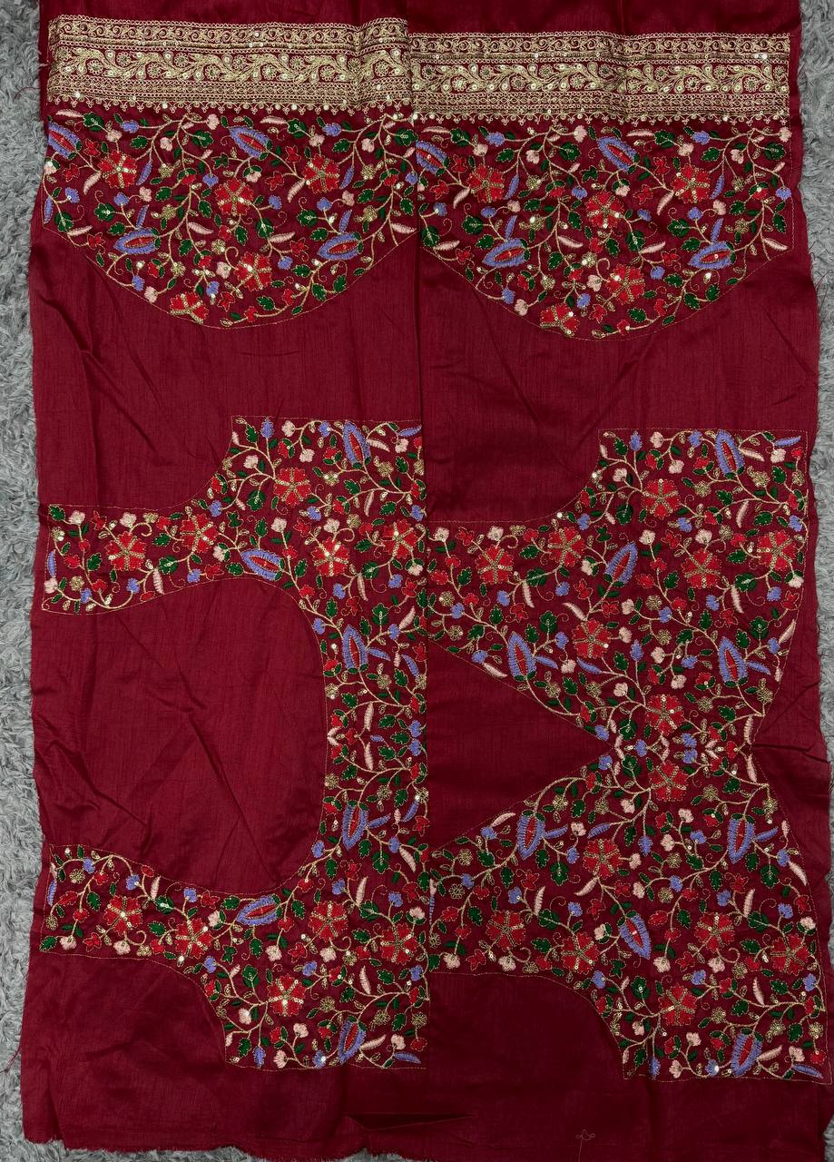 Twill Net Banarasi Crush Saree