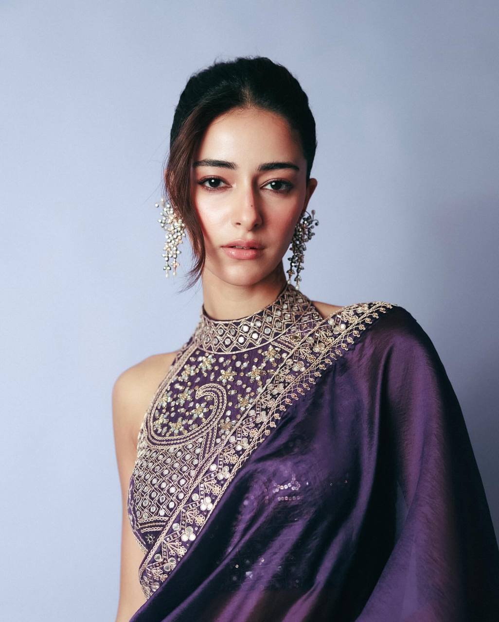Delicately Handcrafted Sequins Work Saree
