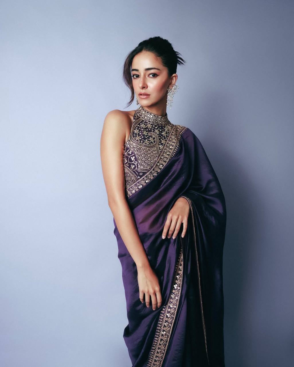 Delicately Handcrafted Sequins Work Saree