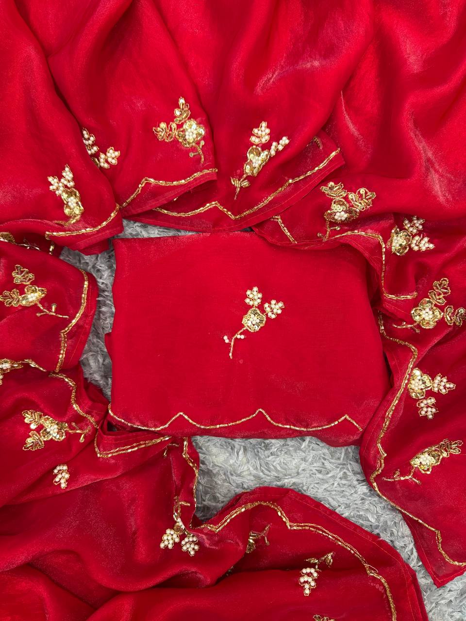 Beautiful Designer Handwork Saree
