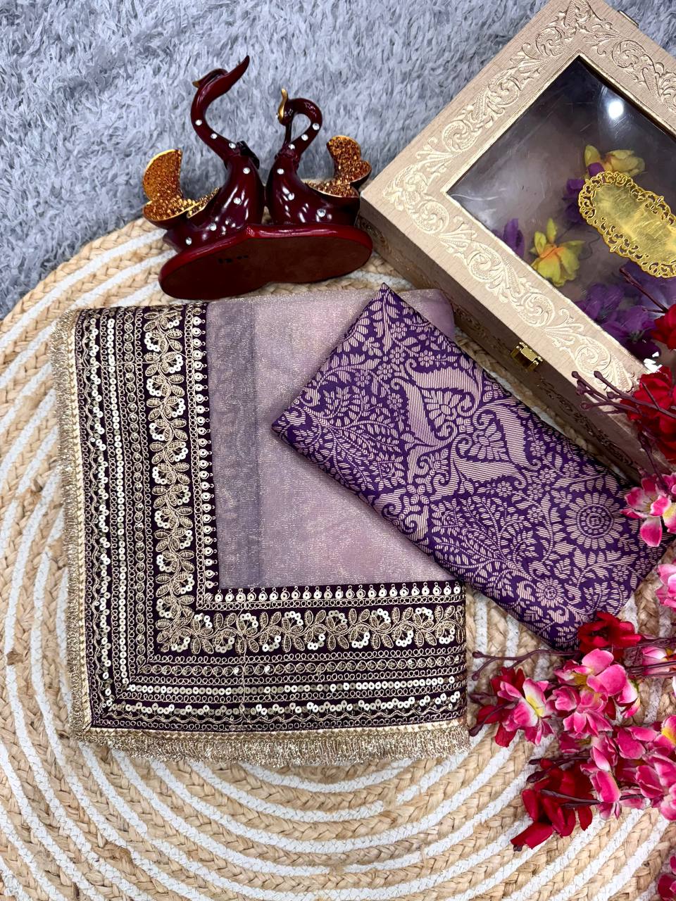 Beautiful Soft Twill Net Saree