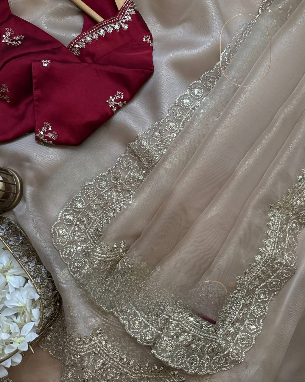 Exclusive Designer Sequins Saree